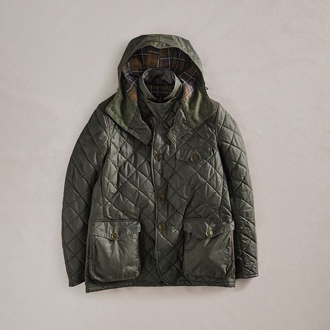Barbour × TO KI TO Barbour x TO KI TO Driving Quilted Waxed Jacket Size US M / EU 48-50 / 2 - 1 Thumbnail