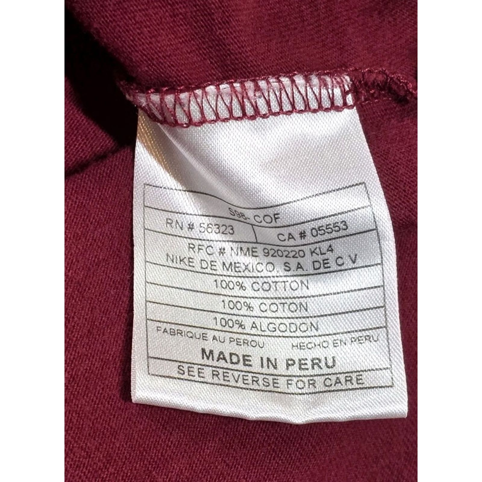 Nike VINTAGE Nike Polo Shirt Mens XL Maroon Swoosh Embroidered Short Sleeve 90s Size US XL / EU 56 / 4 - 7 Thumbnail