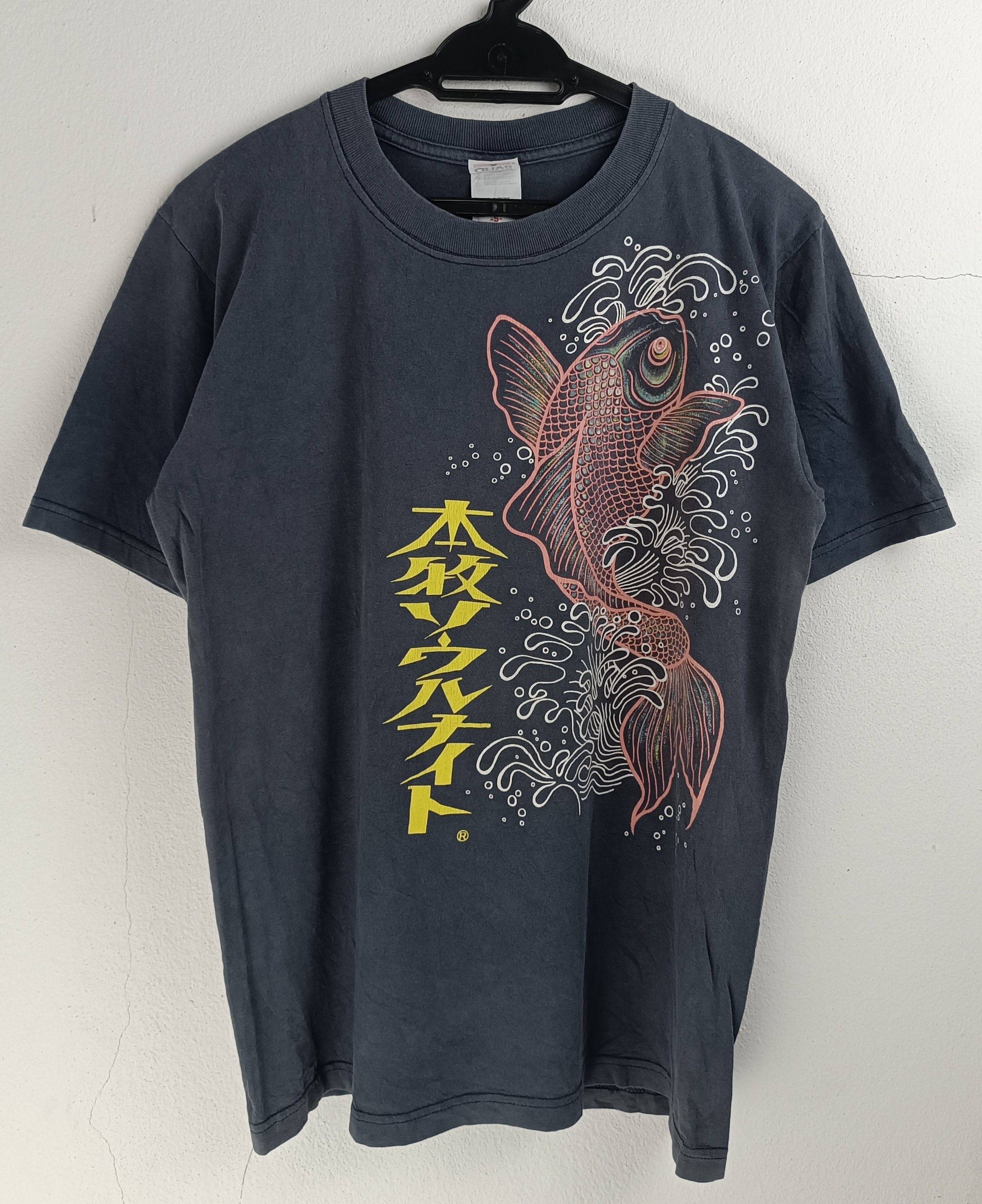 Vintage THRASH FADED VINTAGE JAPANESE SUKAJAN KOI punk grunge y2k Size US M / EU 48-50 / 2 - 3 Thumbnail