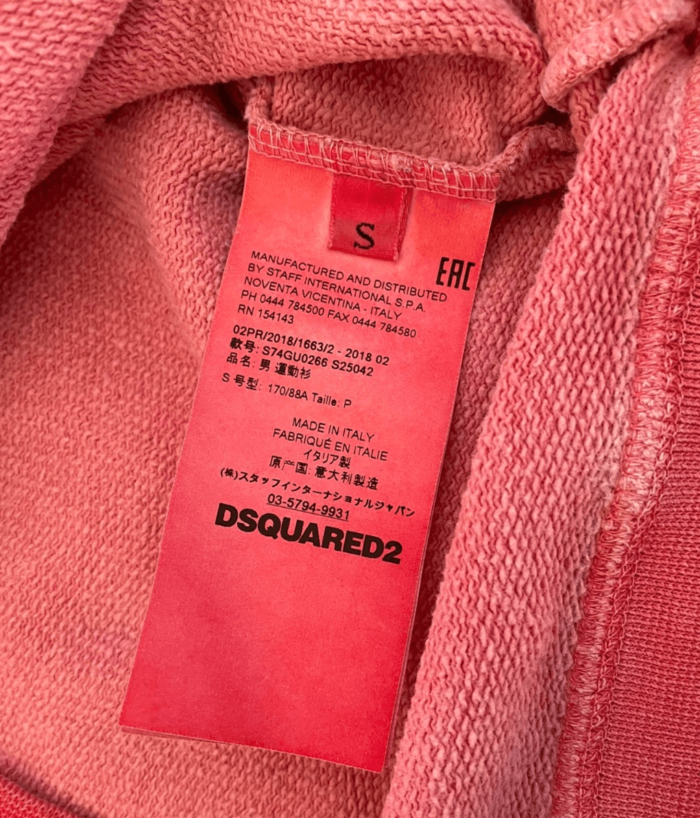 Dsquared2 DSQUARED pink sweatshirt size M Size US M / EU 48-50 / 2 - 2 Thumbnail
