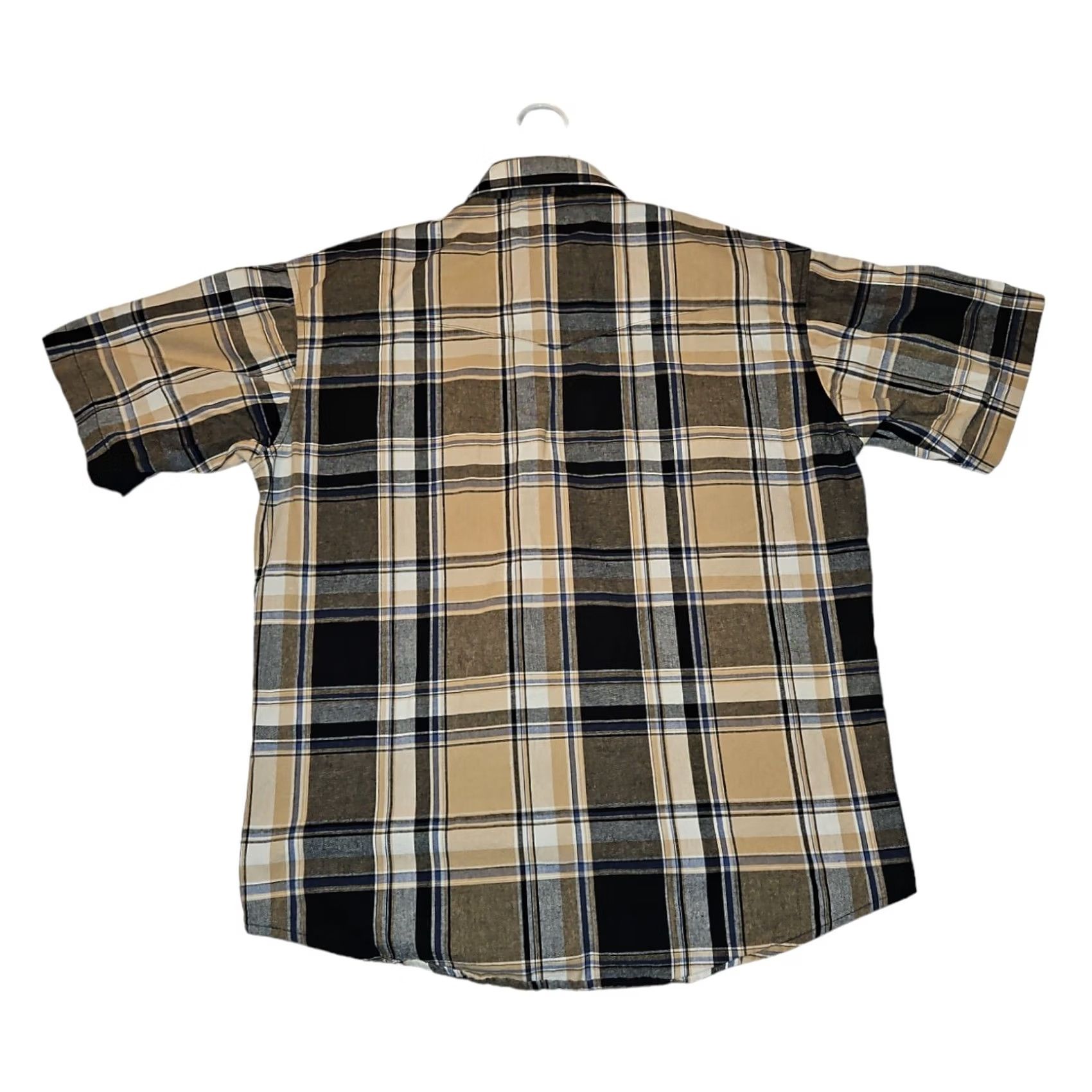Wrangler Wrangler Western Shirt Large Plaid Cowboy Pearl Snap Short Sleeve Men's Size US L / EU 52-54 / 3 - 6 Thumbnail