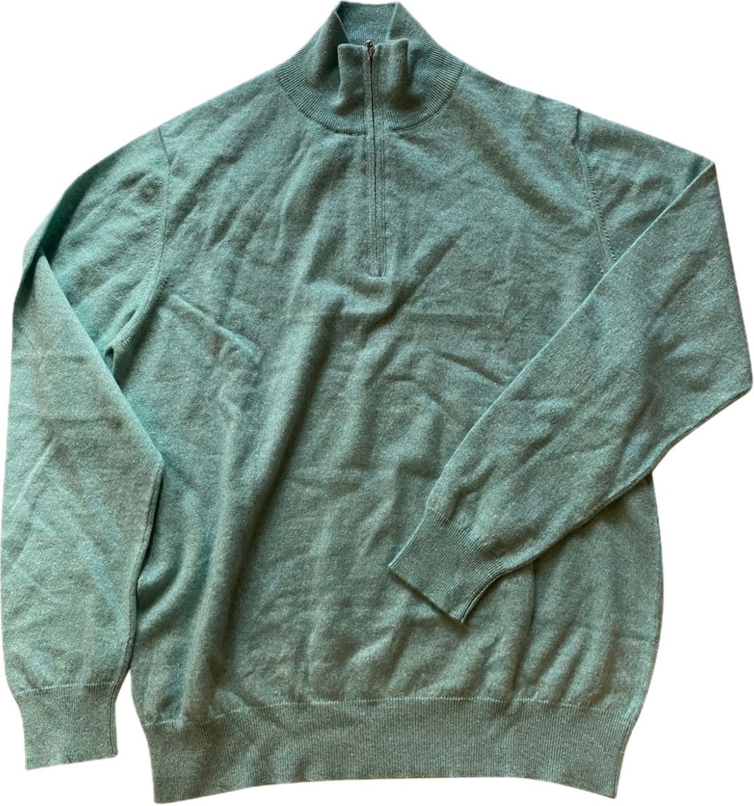 Brioni NEW Brioni 3/4 Zip Knit Long Sleeve Cashmere/Silk Size 52 Size US L / EU 52-54 / 3 - 2 Thumbnail