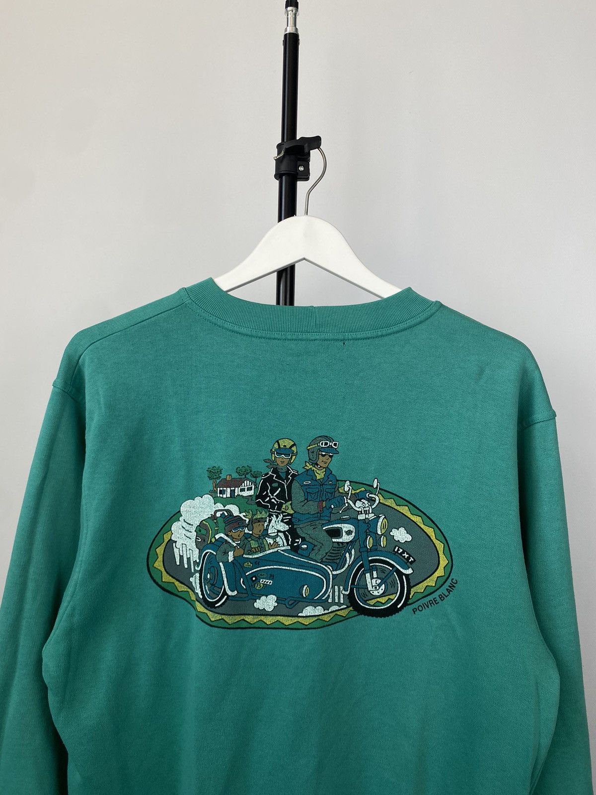 Vintage VINTAGE 90S POIVRE BLANC Big Logo Sk8 Sweatshirt Size US M / EU 48-50 / 2 - 9 Thumbnail