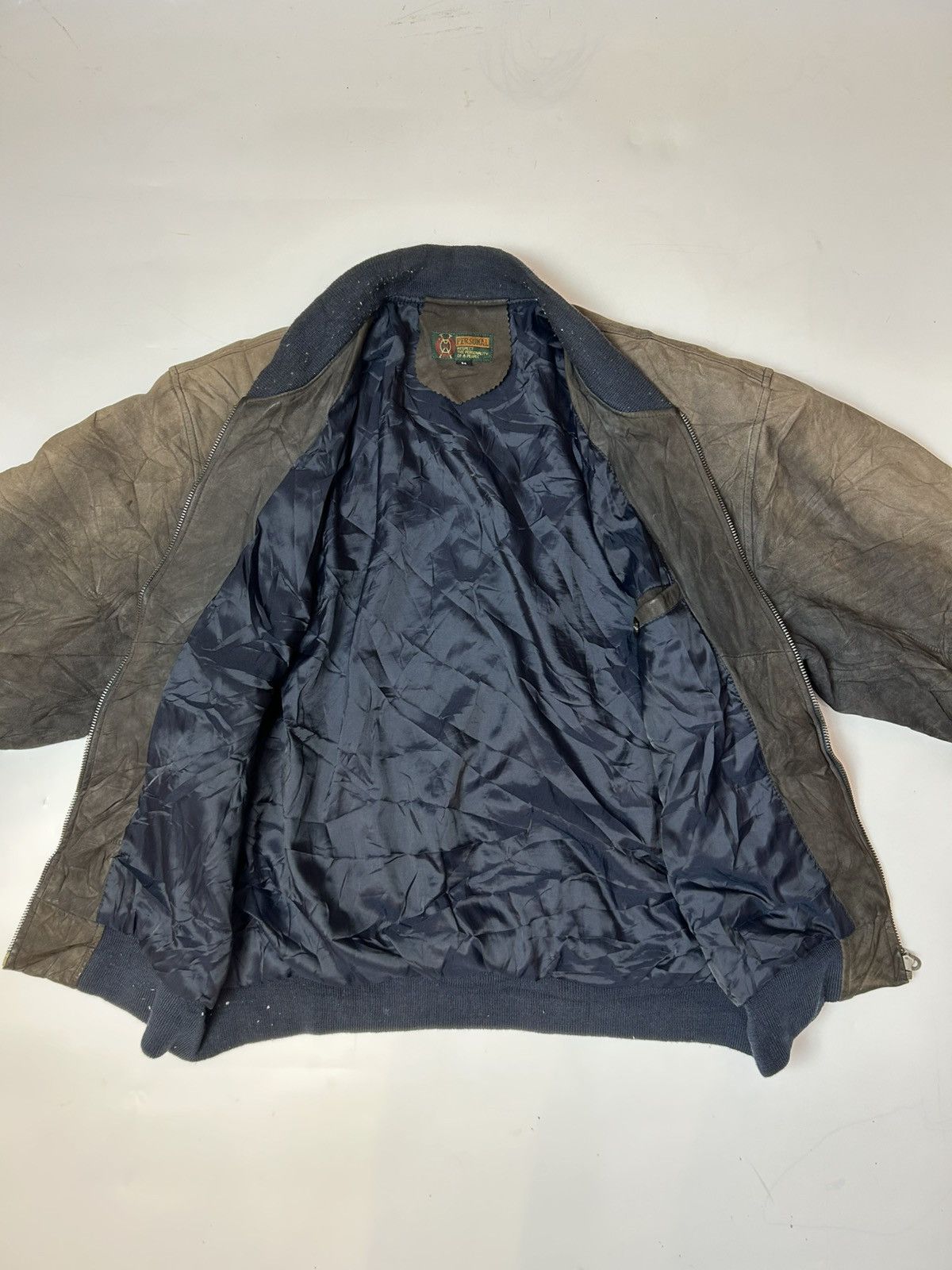 Vintage VINTAGE PERSONAL SUEDE VARSITY JACKET Size US L / EU 52-54 / 3 - 3 Thumbnail
