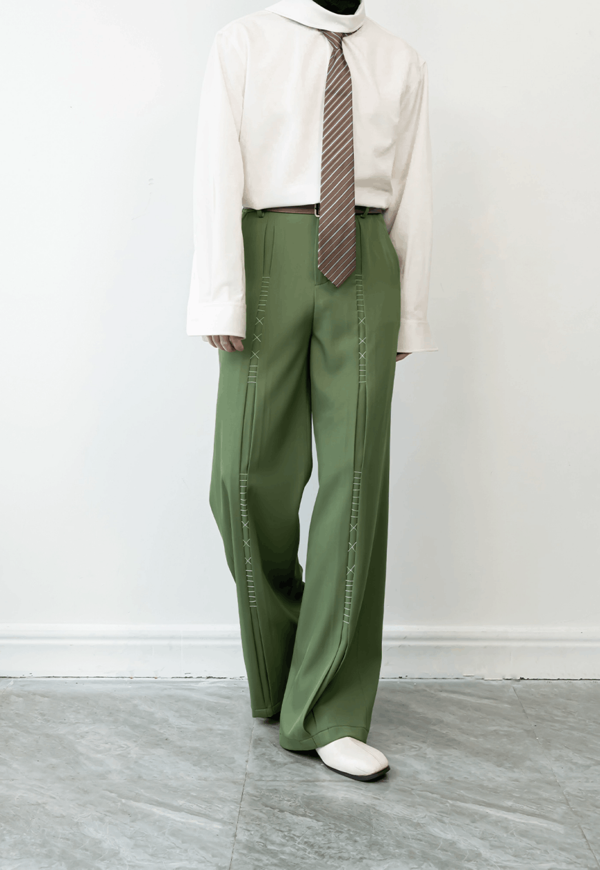 Other Men’s Pamine green high-end suit set Size 38S - 8 Thumbnail
