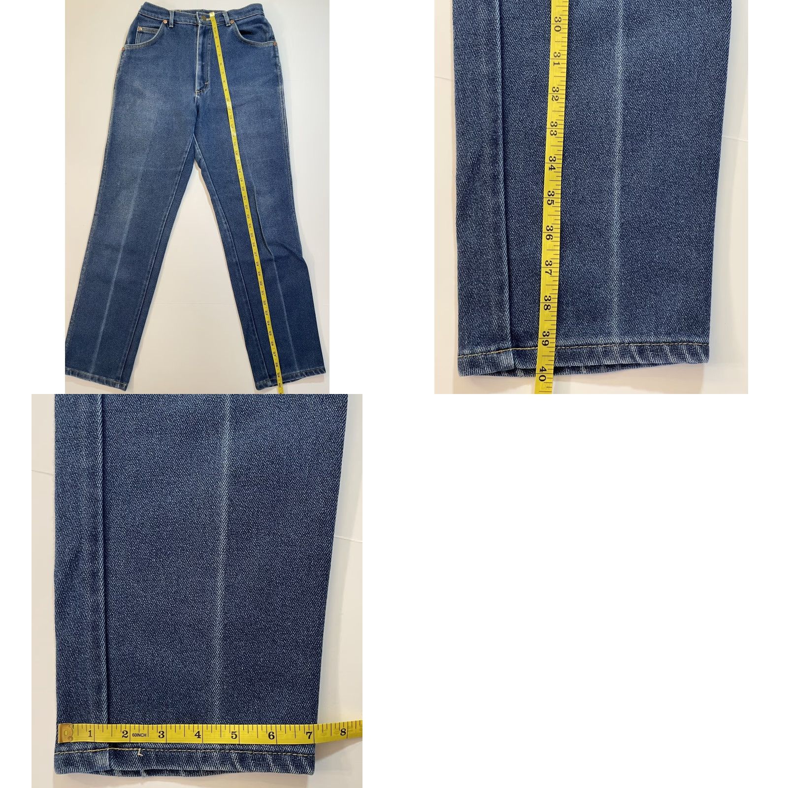 Lee VINTAGE Lee Jeans Mom 90s High Rise Regular 14 Womens 28x30 Blue Denim Stretch Size 36" / US 14 / IT 50 - 8 Thumbnail
