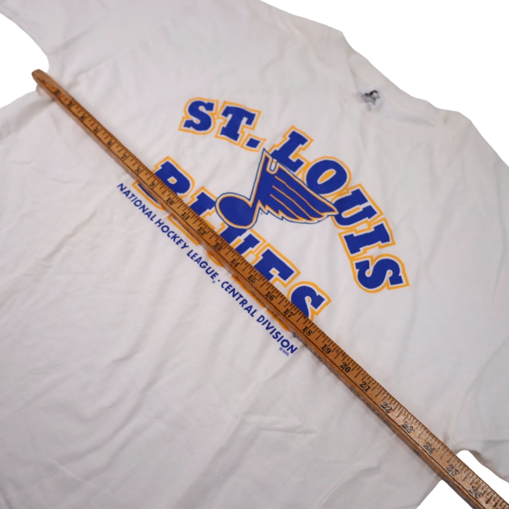 Starter VINTAGE Starter St. Louis Blues T-Shirt XL Mens White Graphic Shirt Size US XL / EU 56 / 4 - 6 Thumbnail