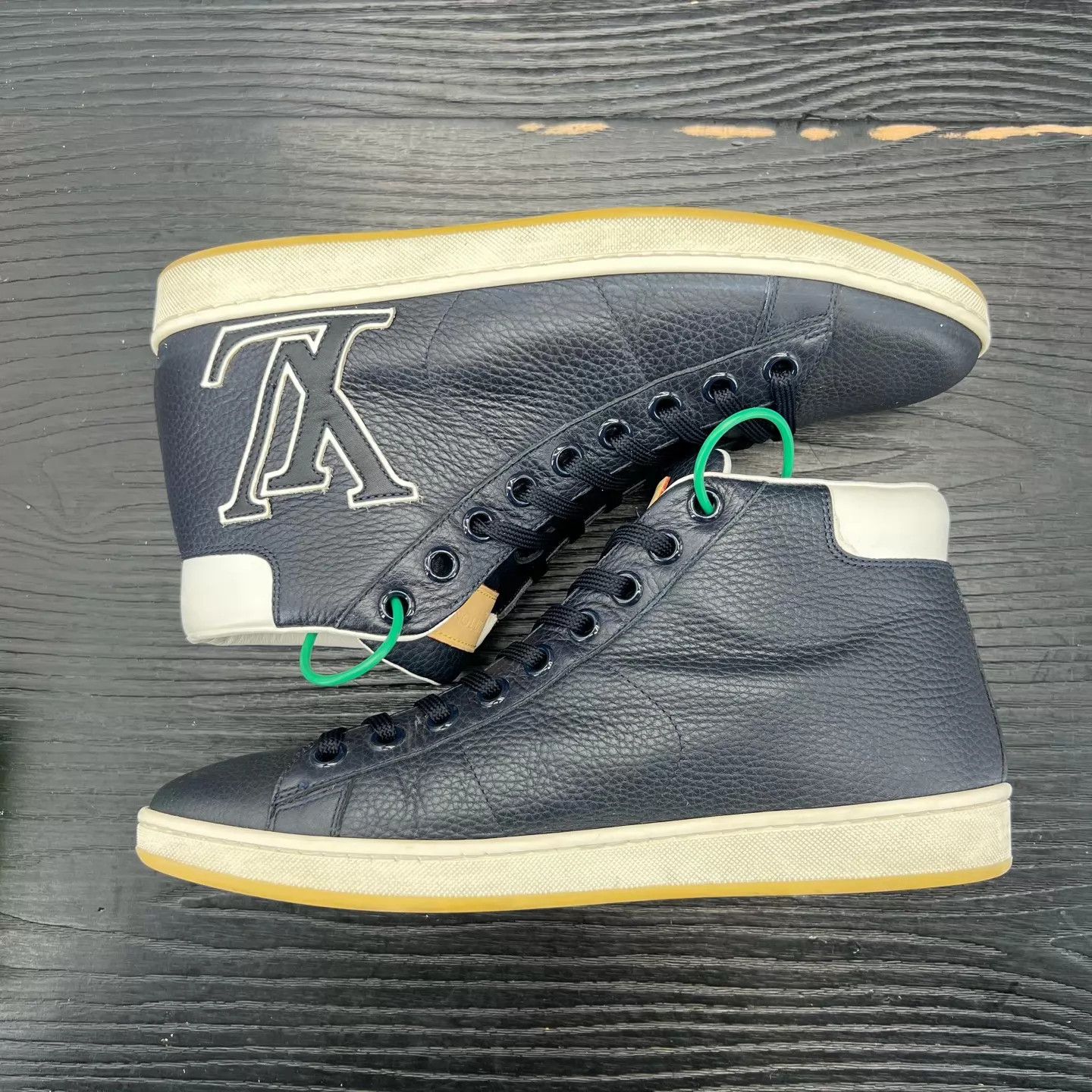 Louis Vuitton LV Dark Blue High Top Sneaker 7/41 Box Size US 8 / EU 41 - 2 Thumbnail