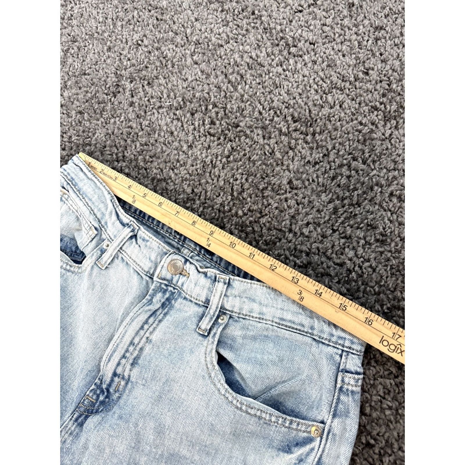 Gap VINTAGE Gap Jeans Wide-Leg High Rise Baggy Cargo 31x28 Light Wash Y2K Women Blue 31 Inseam Womens Jeans Size ONE SIZE - 4 Thumbnail