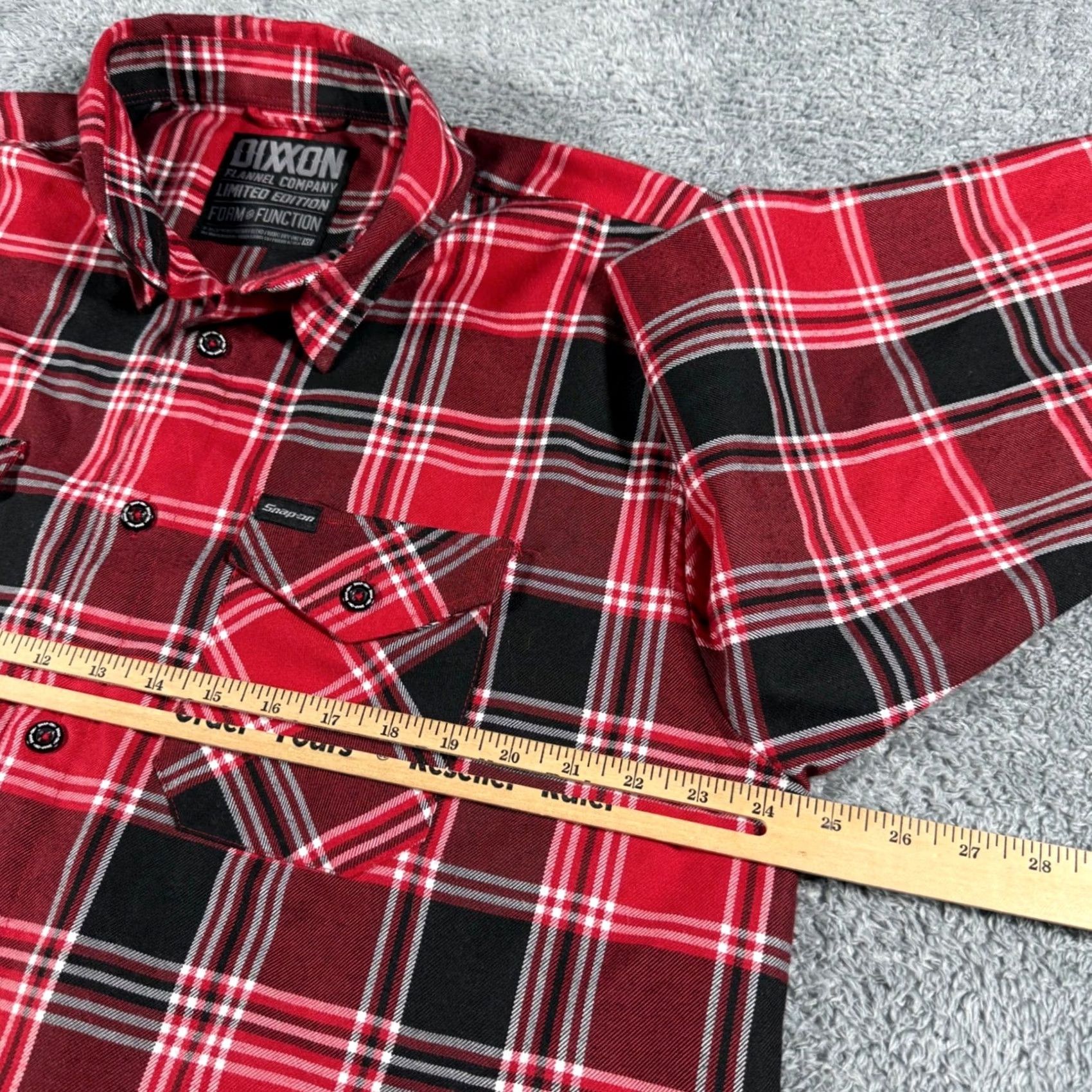 Vintage Dixxon Flannel Shirt Mens XL Red Black Plaid Limited Edition Snap-on Button-Up Size US XL / EU 56 / 4 - 6 Thumbnail