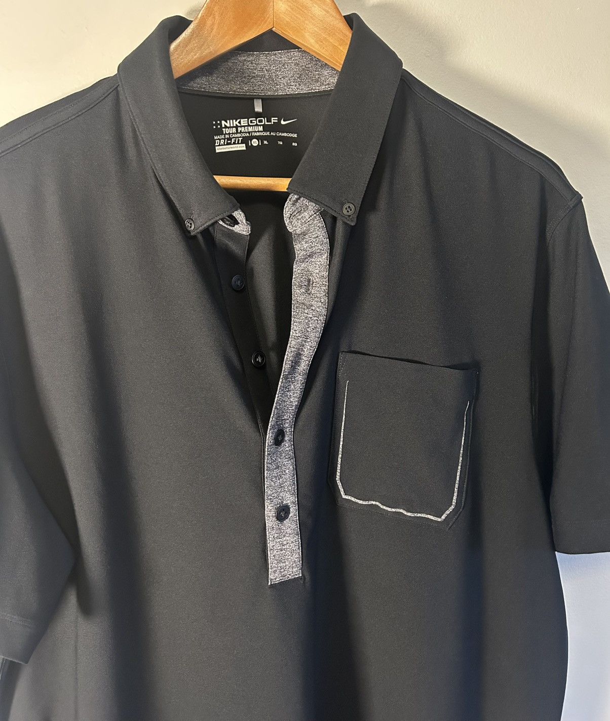Nike Nike Tour Premium Golf Polo Shirt Mens XL Black Dri Fit Size US XL / EU 56 / 4 - 8 Thumbnail