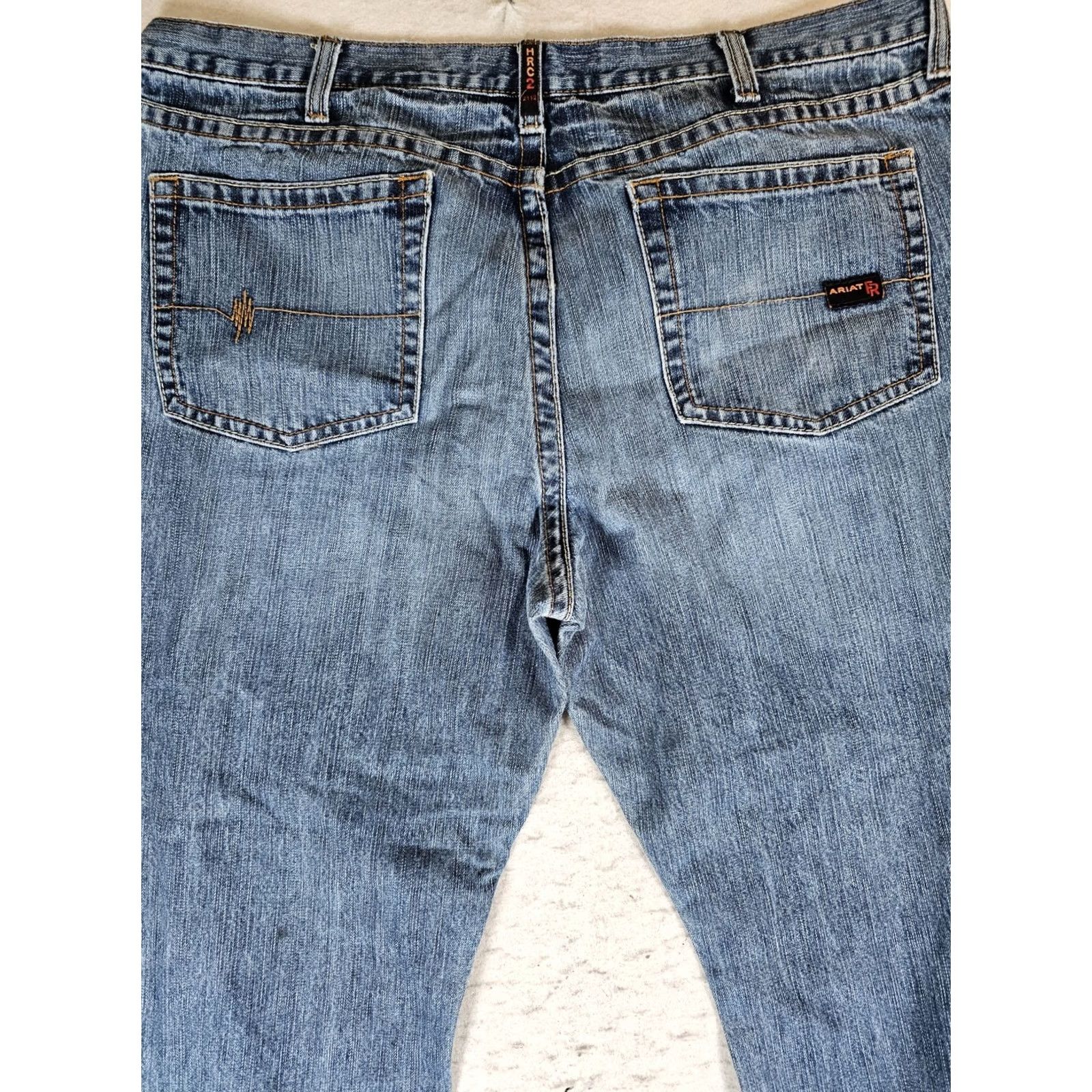 Ariat Ariat FR Fire Resistant M3 Loose Straight Blue Jeans Mens Sz 44x32 CAT2 Workwear Size US 44 / EU 60 - 5 Thumbnail