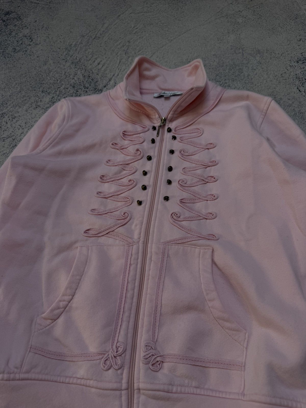 If Six Was Nine 00s Y2K Pink Hussar Zip Jkt Awant Garde opium Japanese LGB Size L / US 10 / IT 46 - 7 Thumbnail