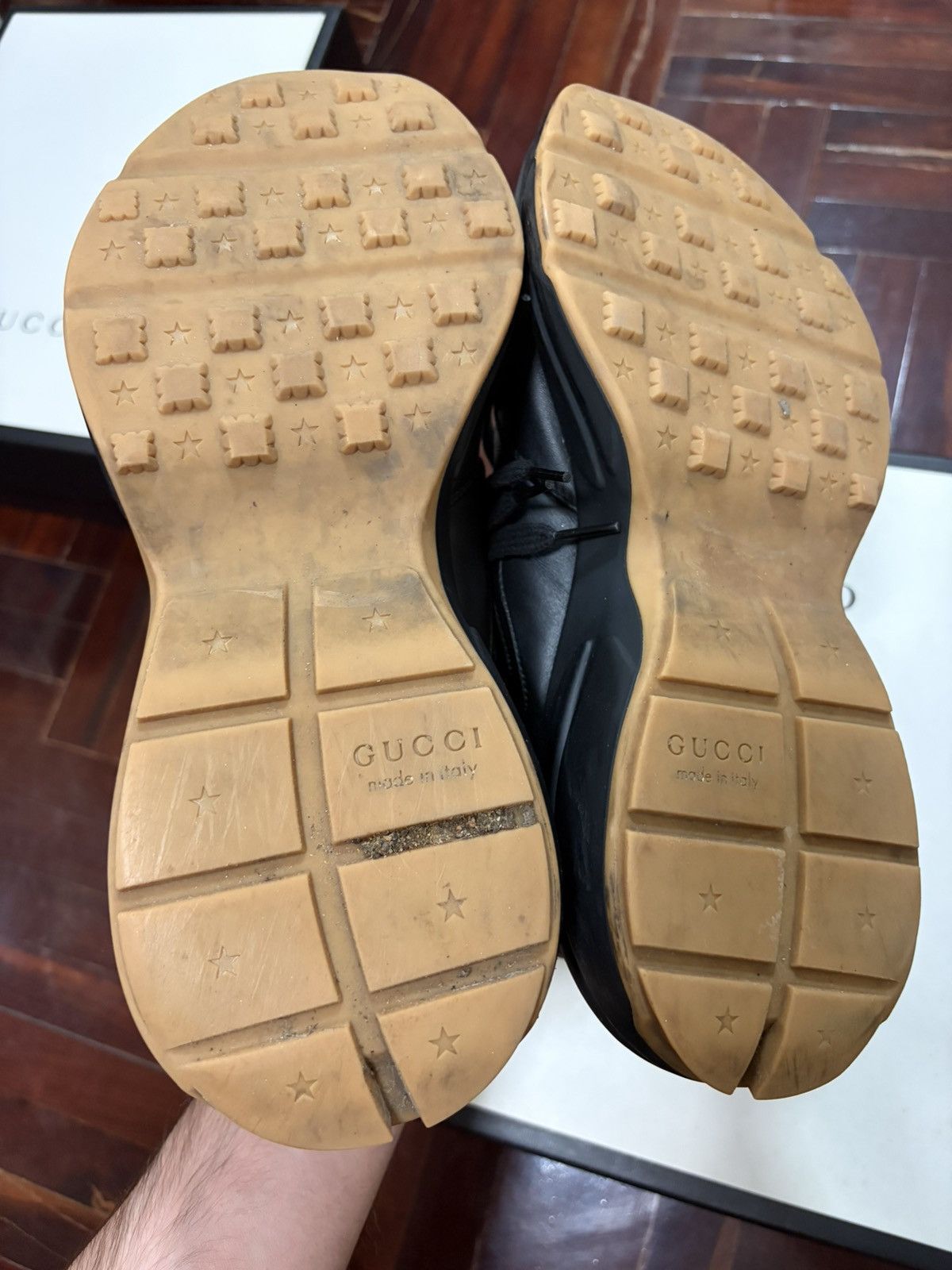 Gucci Gucci Rhyton Leather Sneakers Size US 10 / EU 43 - 7 Thumbnail