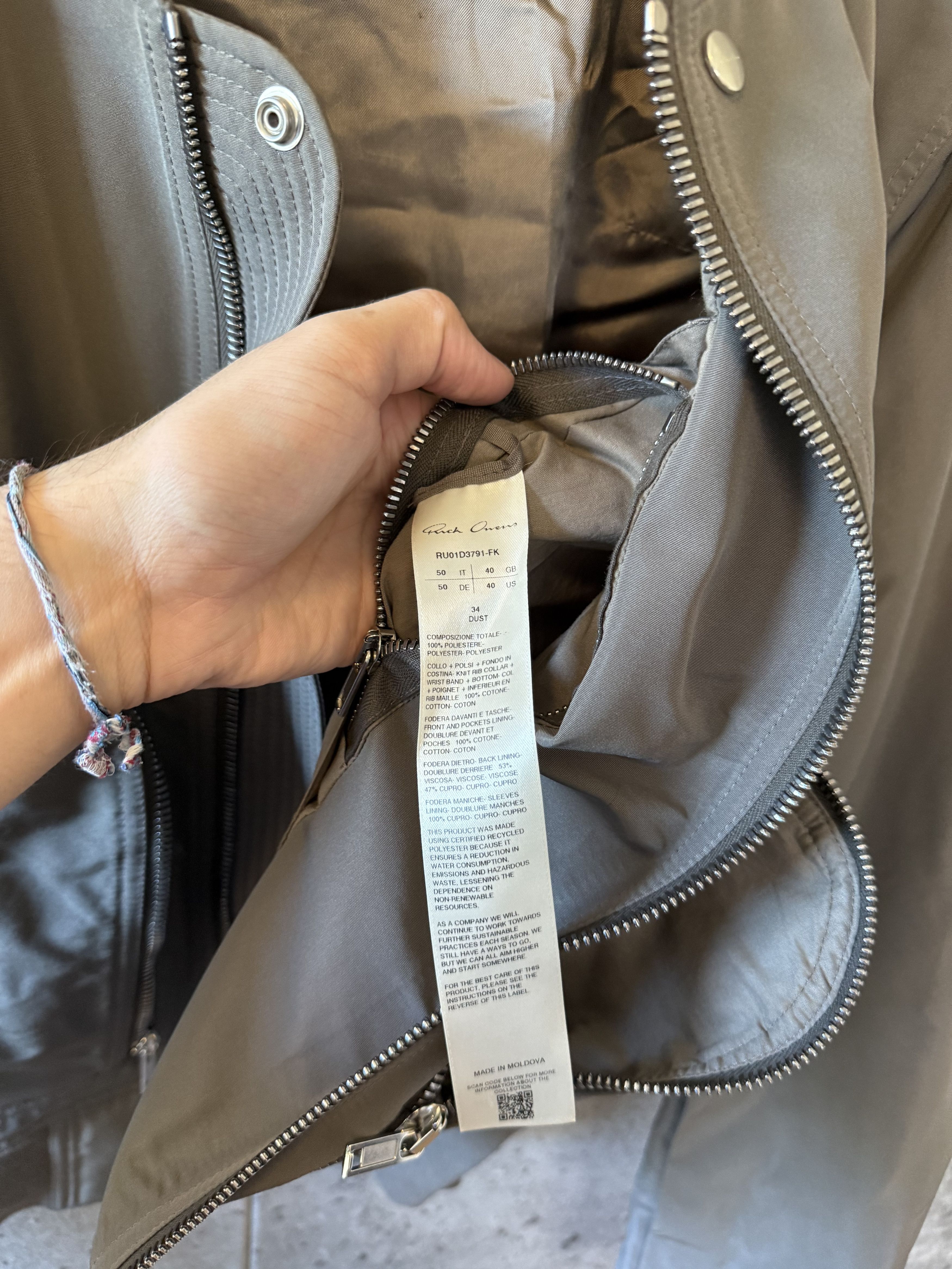 Rick Owens Rick Owens bauhaus flight bomber jacket Size US M / EU 48-50 / 2 - 6 Thumbnail