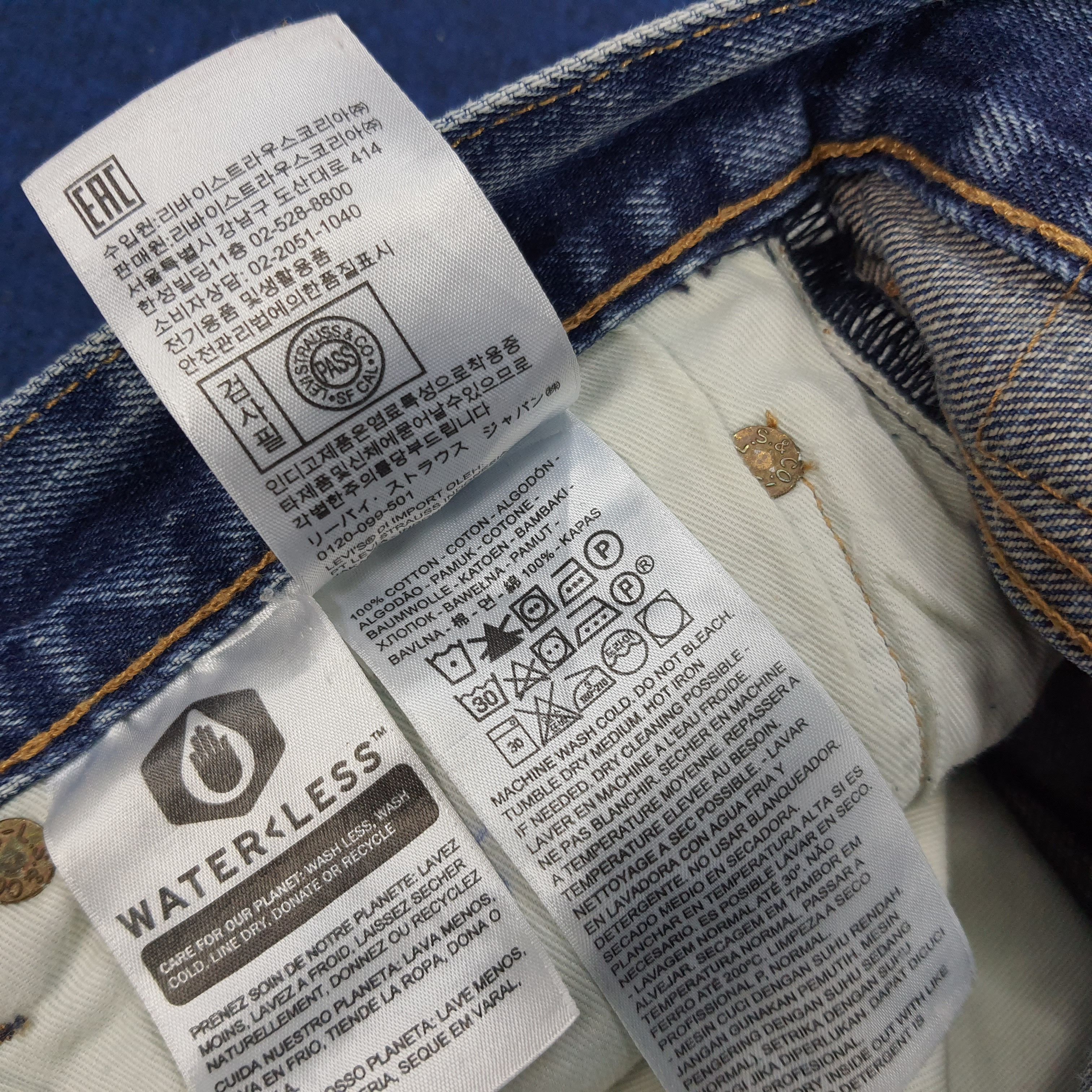 Levi's × Vintage Vintage Levis 501 Distressed Style Jeans Size US 34 / EU 50 - 9 Thumbnail