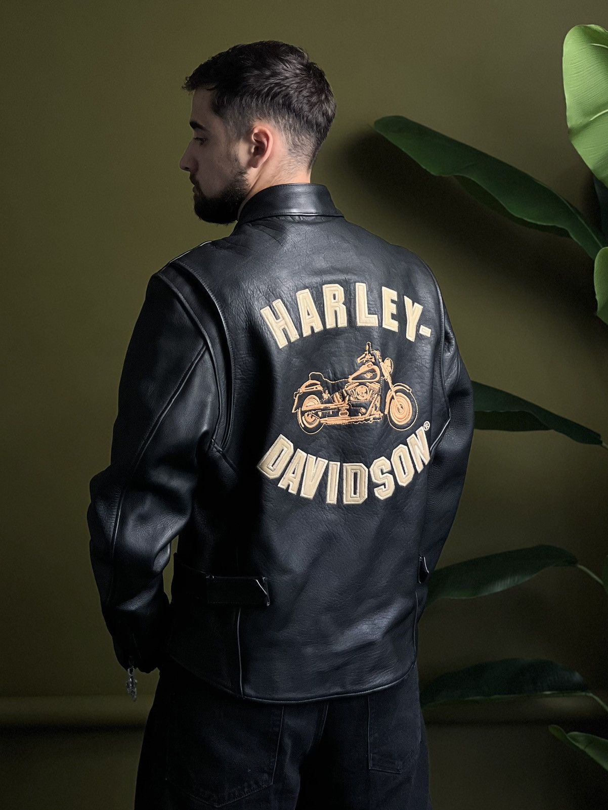 Harley Davidson Harley-Davidson Vintage Leather Jacket Size L USA Black Size US L / EU 52-54 / 3 - 1 Thumbnail