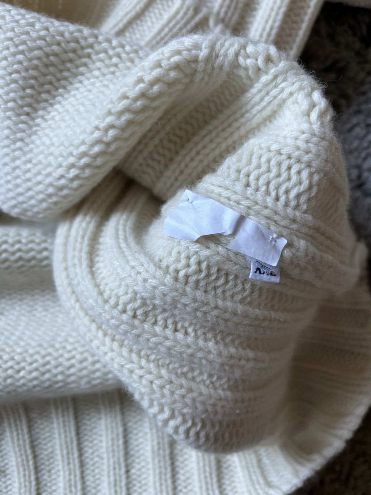 Stone Island Stone Island Vintage Rarest white sweater Size US XXL / EU 58 / 5 - 9 Thumbnail
