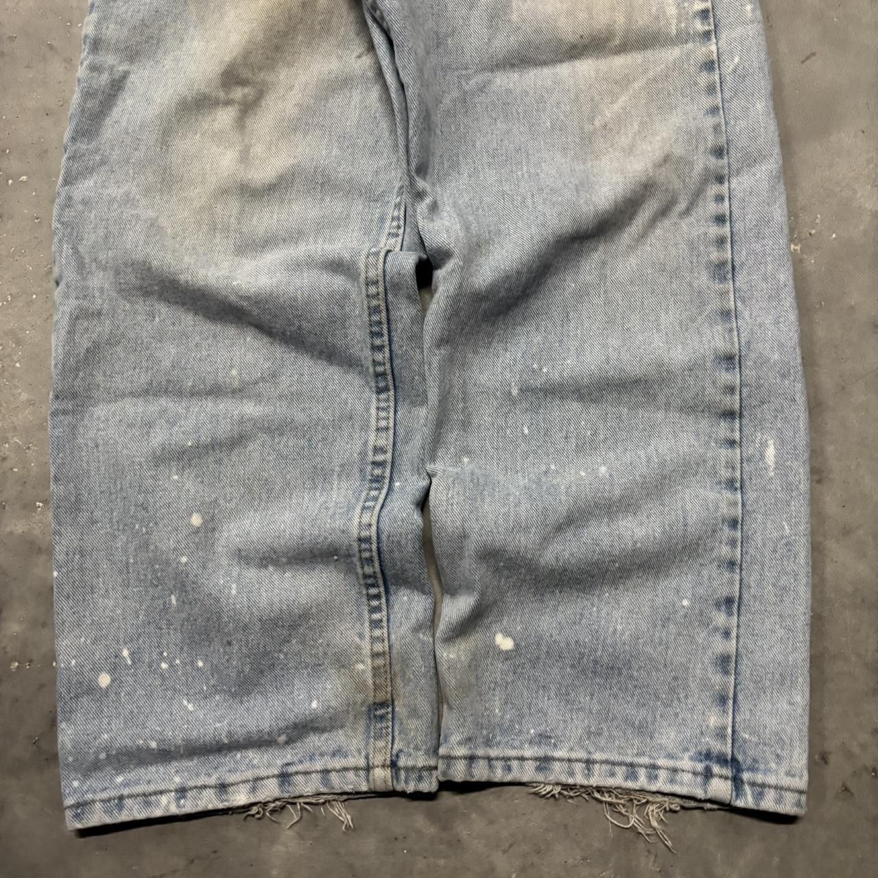 Japanese Brand × Vintage Crazy Vintage Y2K/2000s Faded Light Wash Essential Denim Jeans! Size US 36 / EU 52 - 6 Thumbnail