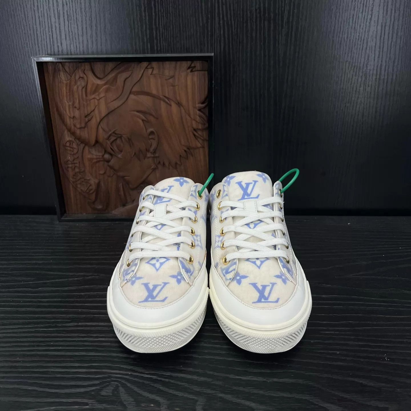 Louis Vuitton LV Stellar Blue & White Women's Shoes 37 Size US 6.5 / IT 36.5 - 6 Thumbnail