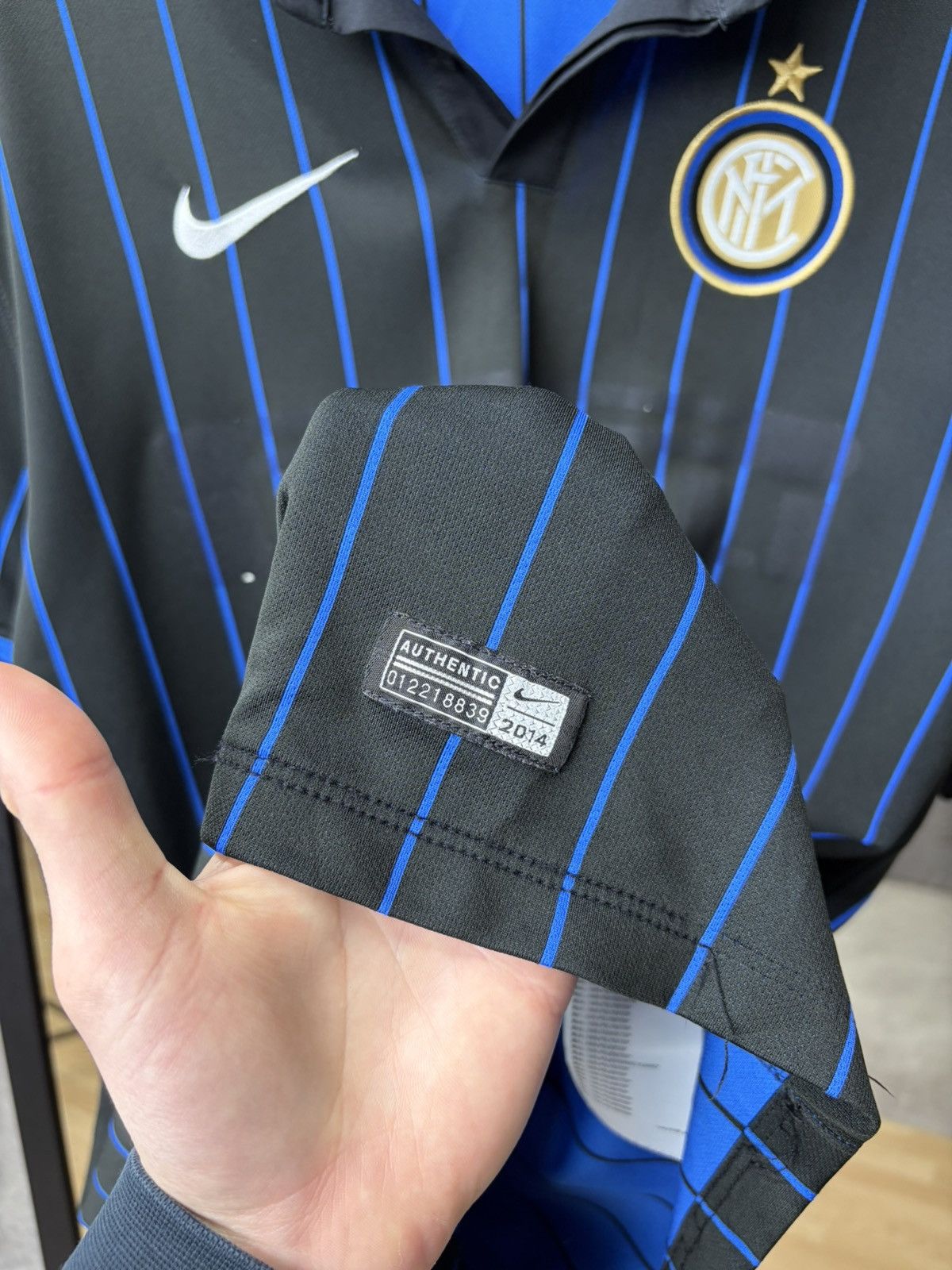Nike Nike Inter Milan Home Kit Football Jersey 2014/15 Tee Size US L / EU 52-54 / 3 - 7 Thumbnail