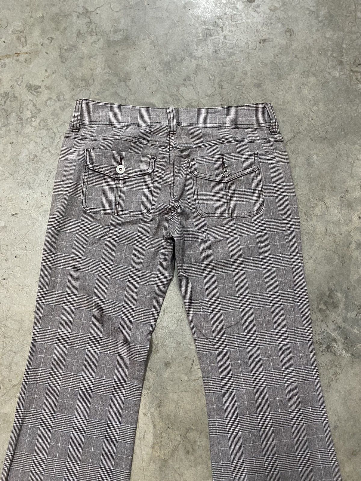 Japanese Brand Japanese Checkered Flare Gothic Stretchable 121 Size US 32 / EU 48 - 6 Thumbnail