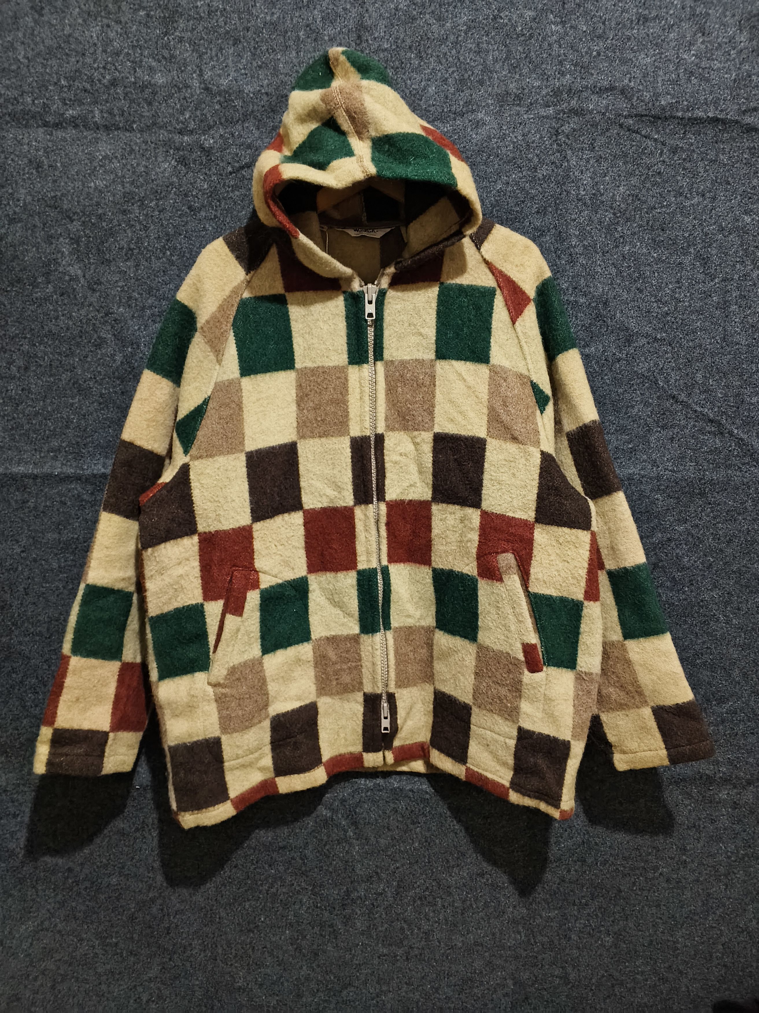 Woolrich Woolen Mills Vintage Woolrich 70s Hooded Wool Plaid Jacket Size US XL / EU 56 / 4 - 1 Thumbnail
