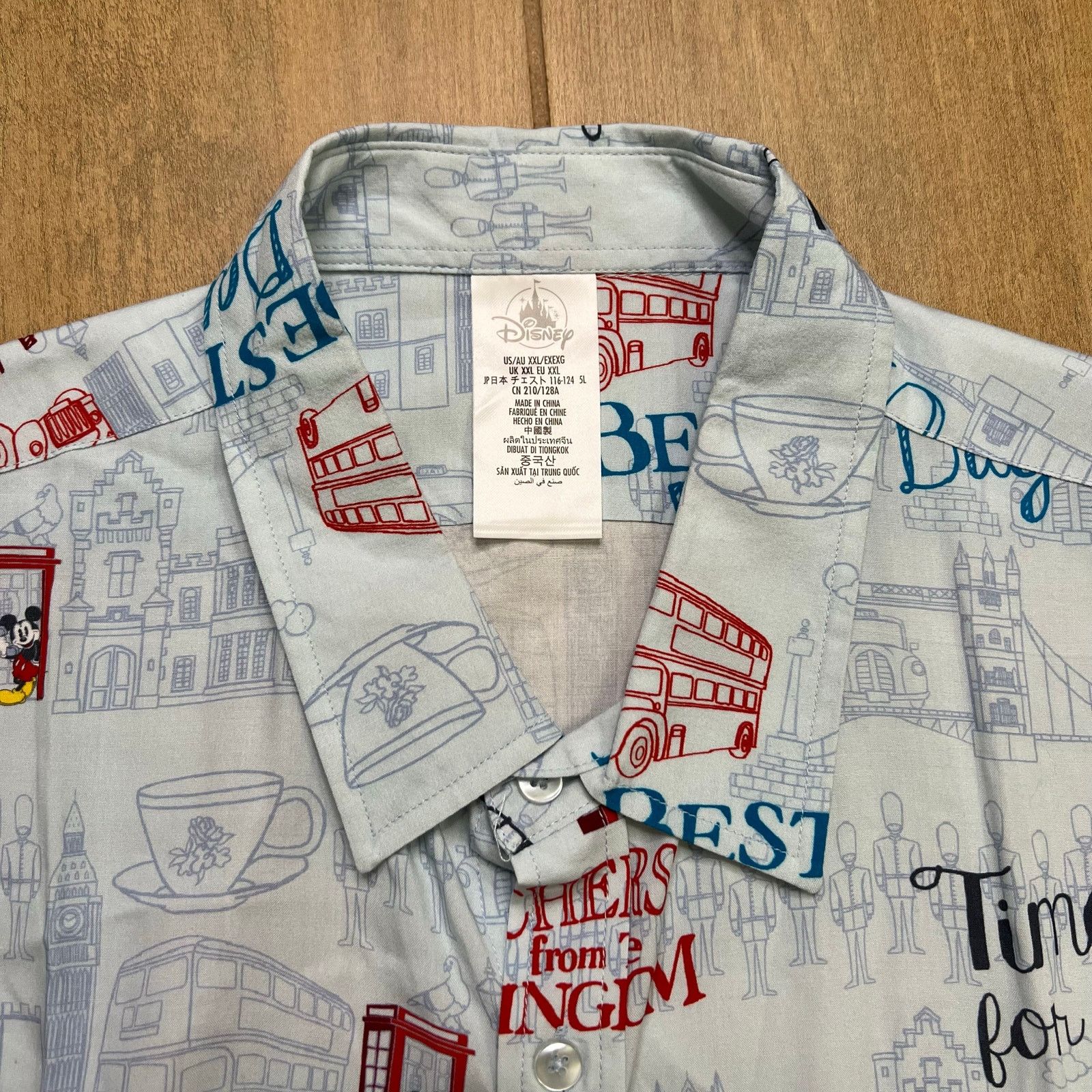 Disney Disney Parks London Mickey Phone Booth Shirt XXL England Size US XXL / EU 58 / 5 - 13 Thumbnail