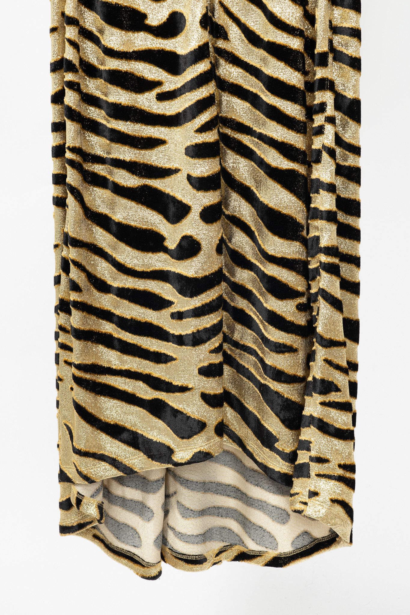 Paco Rabanne Paco Rabanne AW19 Gold Tiger Jacquard Metallic Maxi Dress Size M / US 6-8 / IT 42-44 - 7 Thumbnail