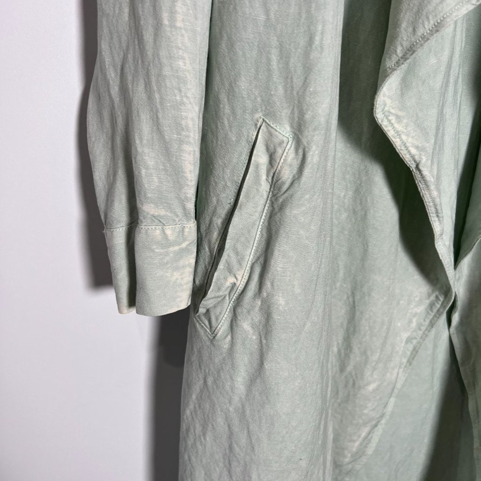 Other Young Fabulous & Broke Linen Duster Jacket Green Size M Size M / US 6-8 / IT 42-44 - 12 Thumbnail