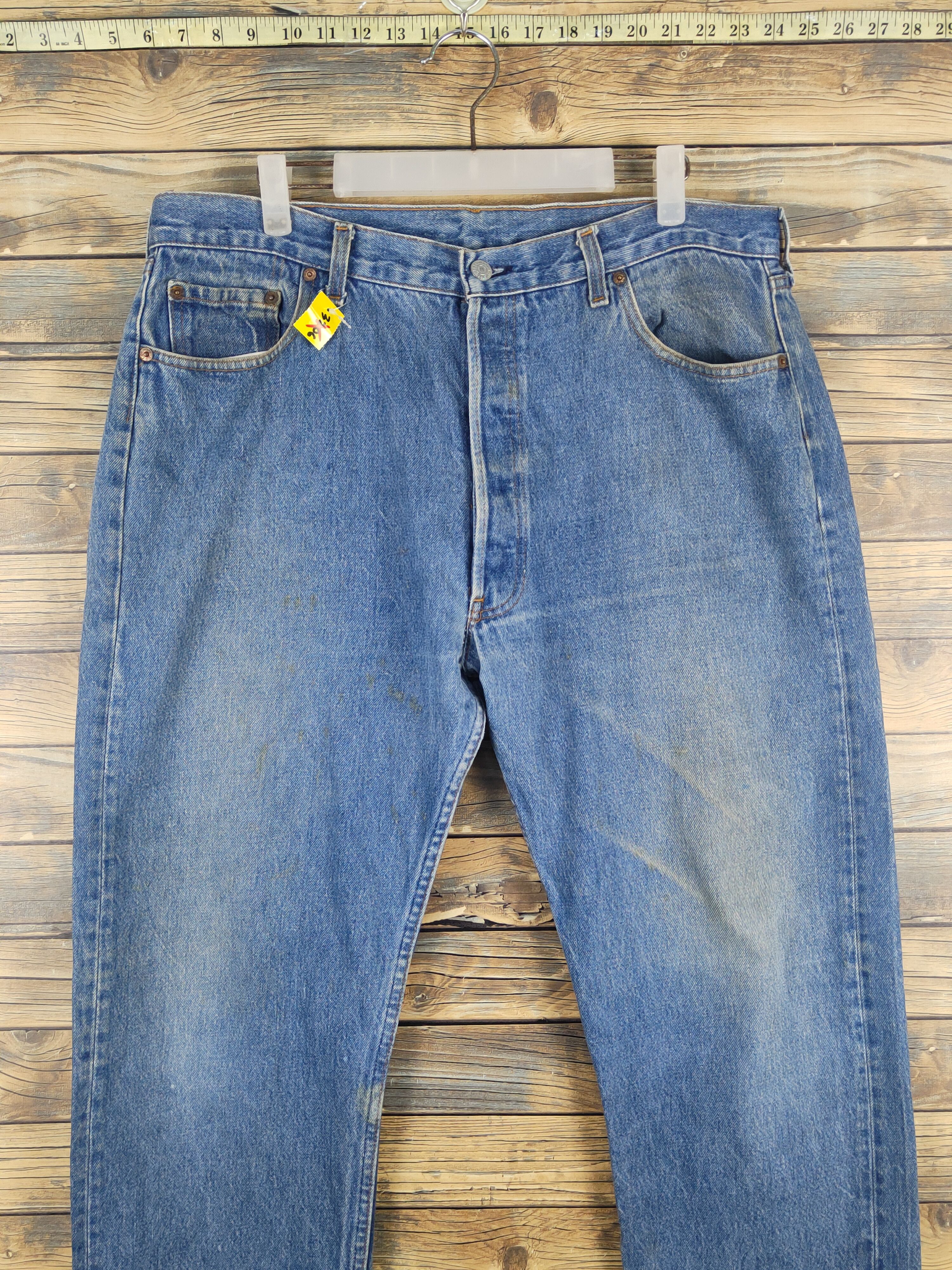 Levi's Levi's vintage Blue Distressed Ripped denim Jeans #W1324 Size US 37 - 2 Thumbnail