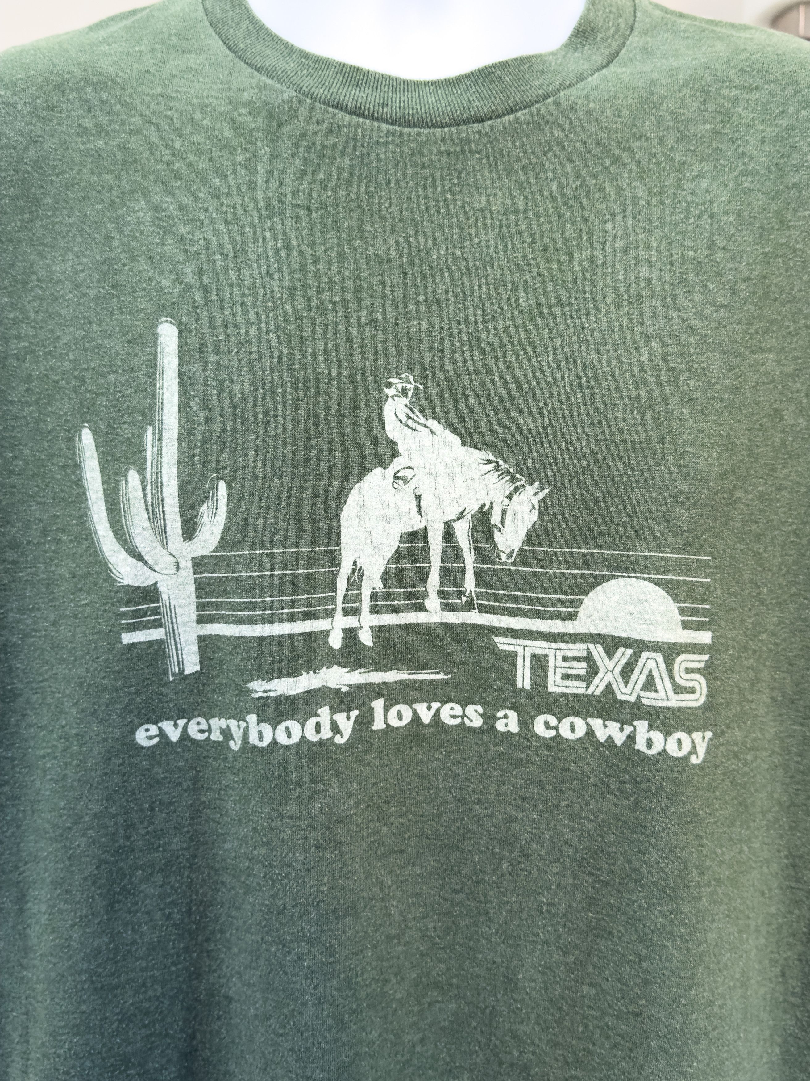 Other Y2K Mr. Chips Texas Cowboy Graphic T-Shirt Made in USA Size US L / EU 52-54 / 3 - 2 Thumbnail