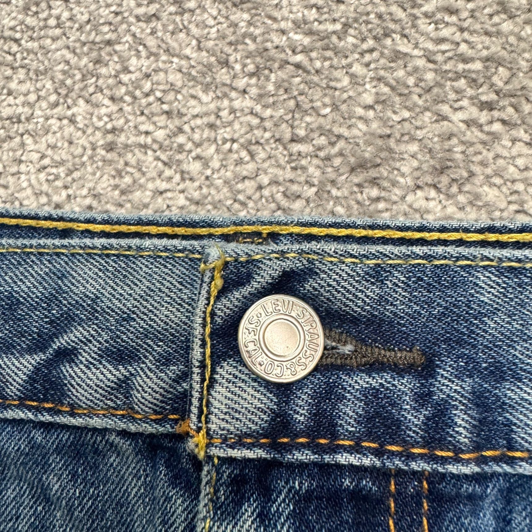 Levi's VINTAGE Levi's 550 Jeans - Denim Straight Leg - 42x29 M Blue Medium Wash Mens Regular Structured Comfort Size US 42 / EU 58 - 3 Thumbnail