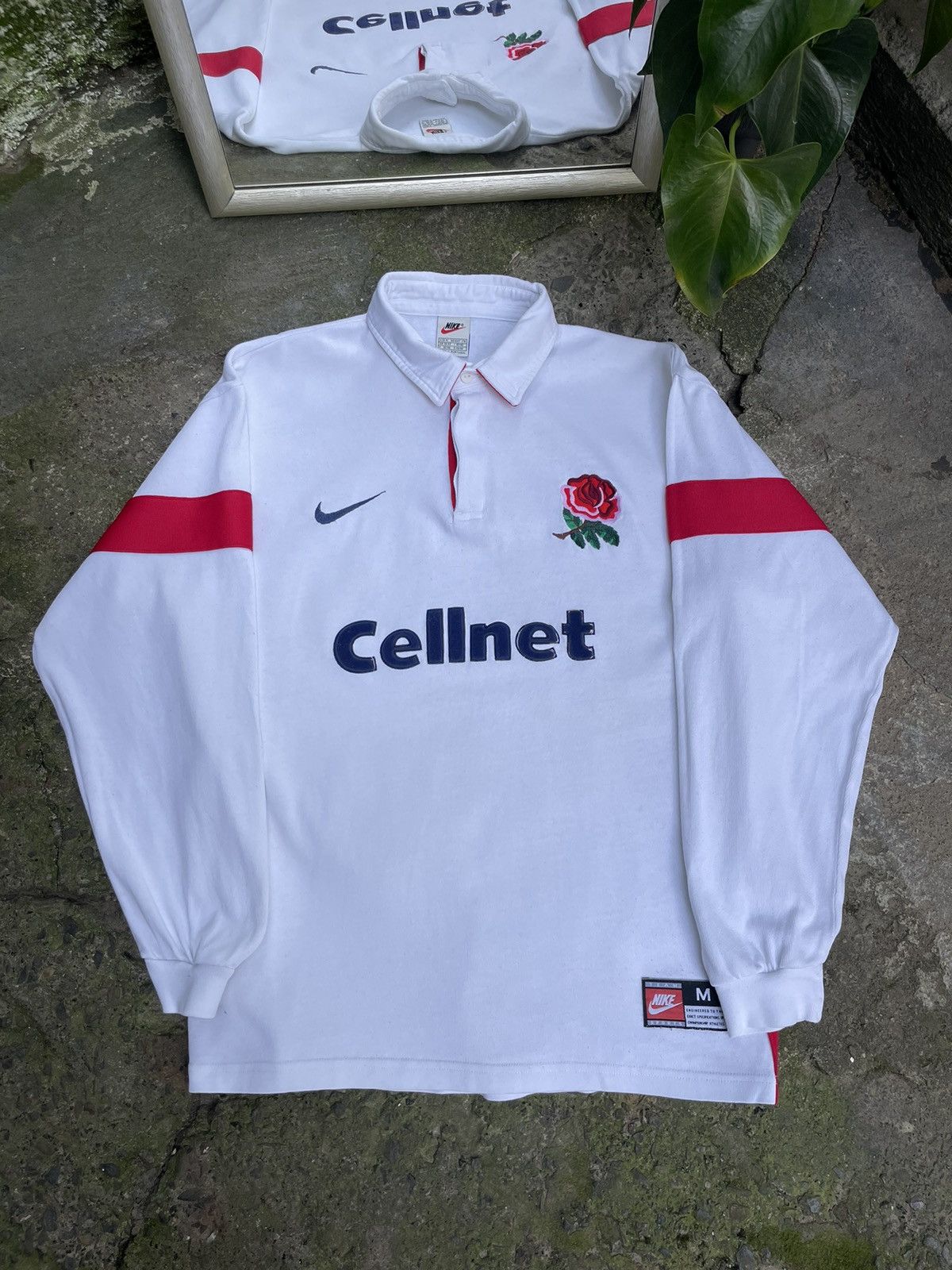 Nike Vintage Nike England 1997/1998 Rugby Cellnet Long Sleeve Size US M / EU 48-50 / 2 - 1 Thumbnail
