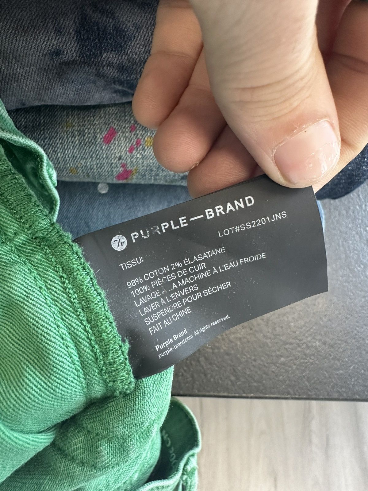 Purple Brand Purple Jeans Green Hickory Stripe Size US 30 / EU 46 - 3 Thumbnail