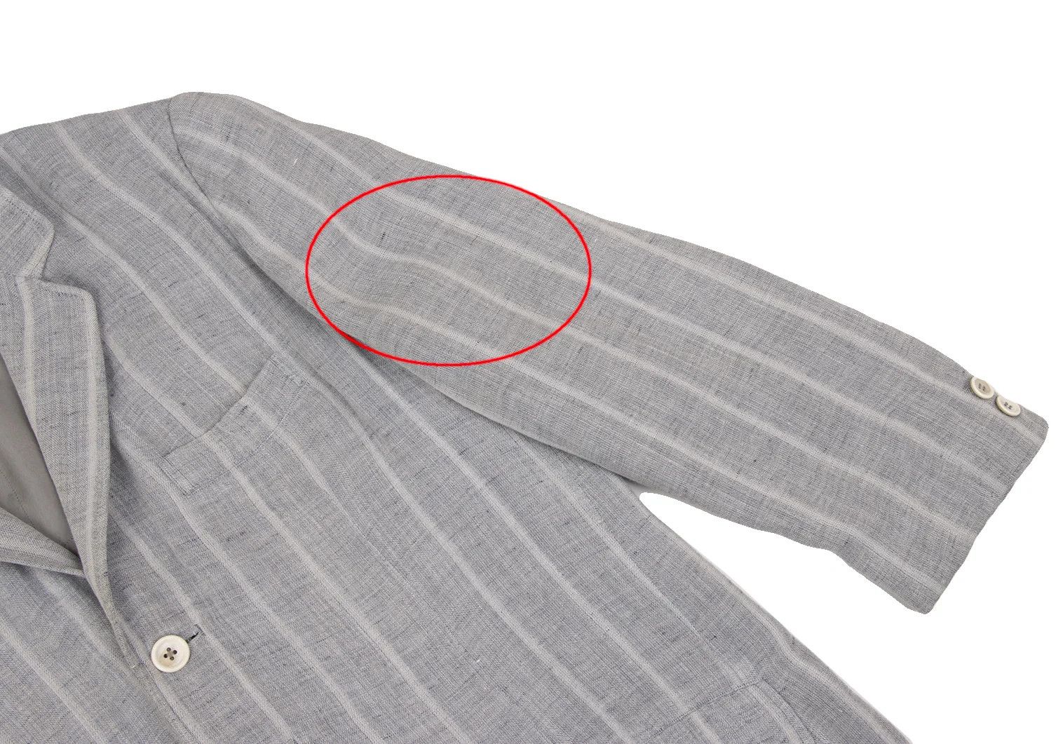 Yohji Yamamoto Yohji Yamamoto Linen Blend Stripe Jacket Size US M / EU 48-50 / 2 - 8 Thumbnail