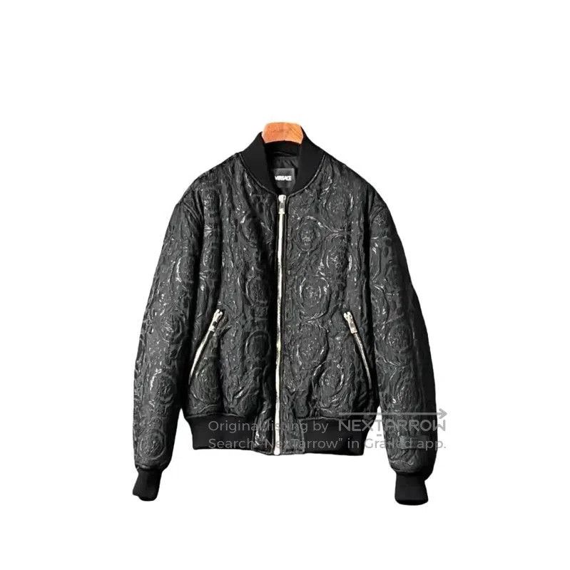 Versace Versace Embossed Black Long Sleeve Jacket . Size US M / EU 48-50 / 2 - 1 Thumbnail