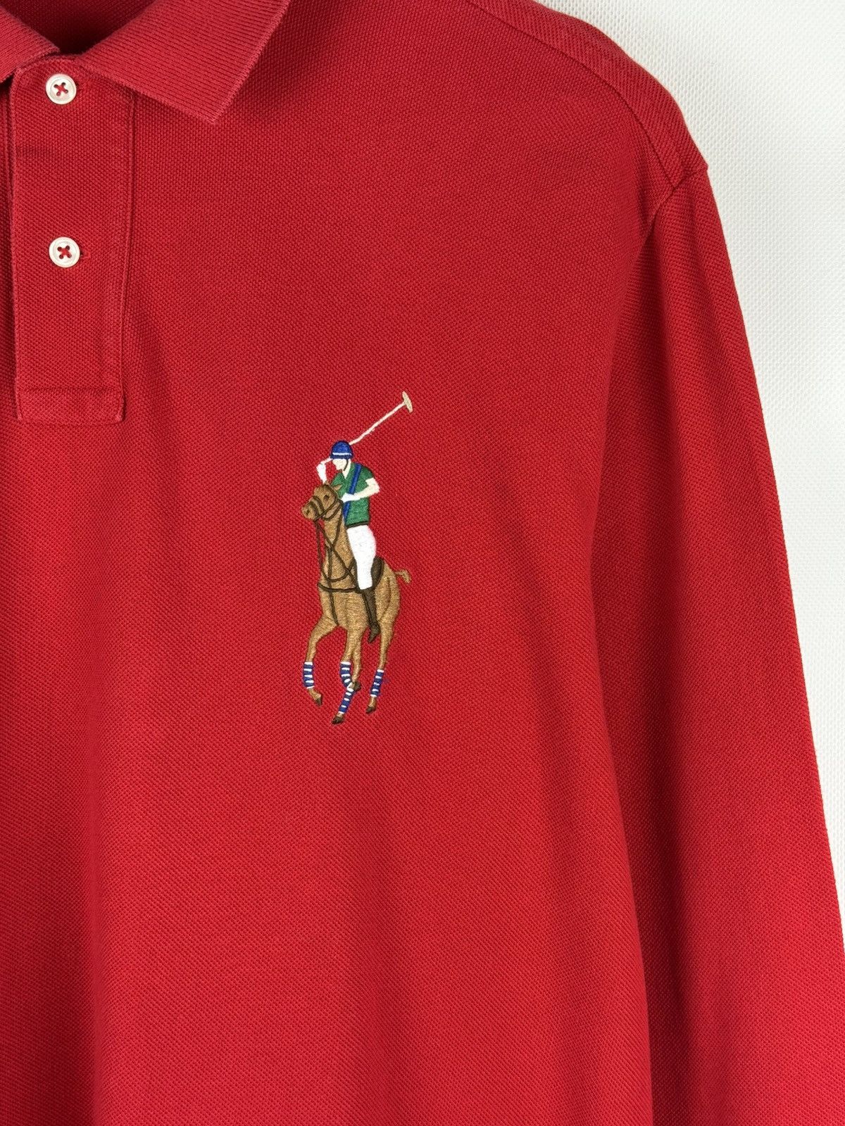 Polo Ralph Lauren Polo By Ralph Lauren Long Sleeve Big Pony 3 Polo Shirt Size US XL / EU 56 / 4 - 6 Thumbnail