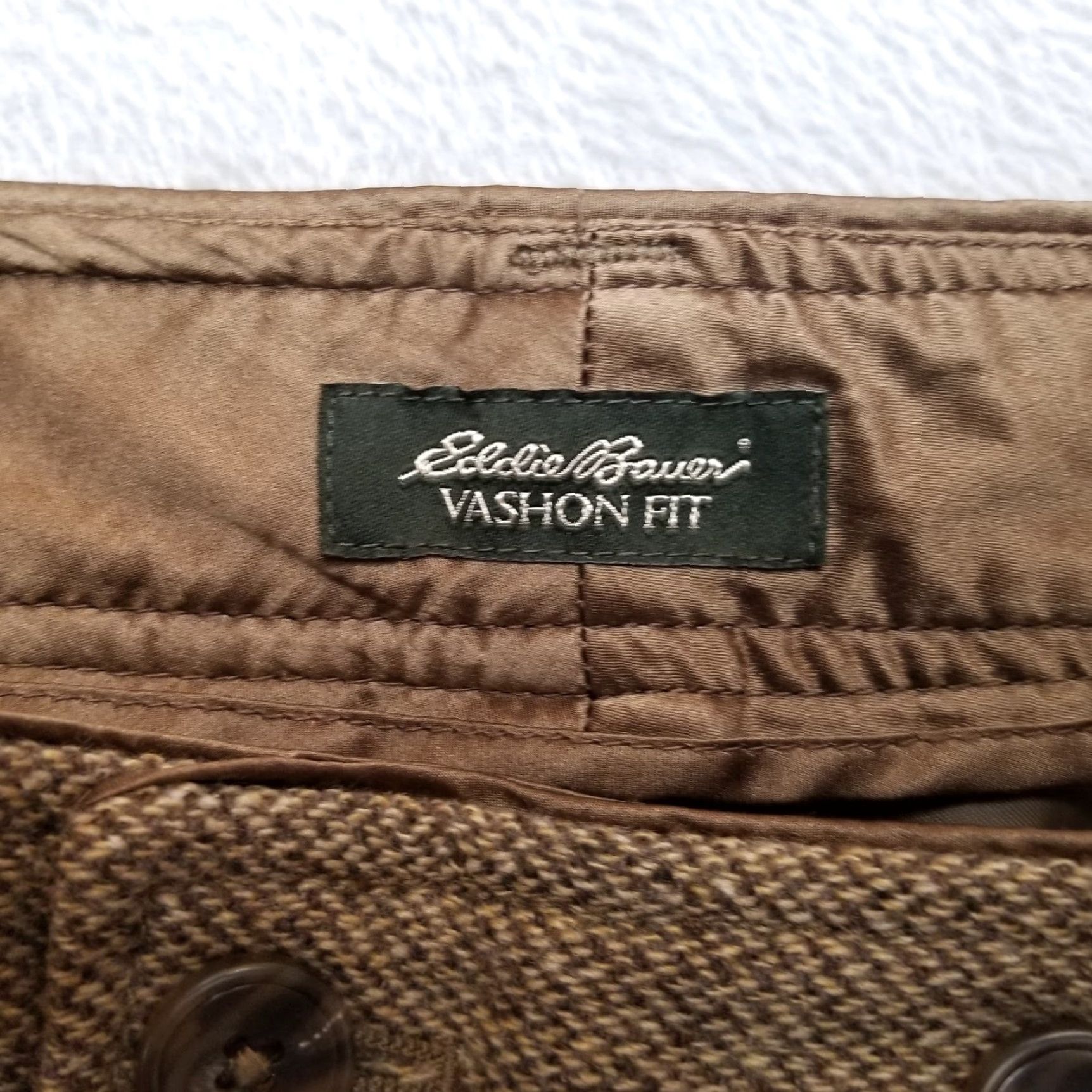 Eddie Bauer VINTAGE Eddie Bauer Pants Womens 12 Brown 89% Wool 100% Polyester Lining Vashon Fit Size 34" / US 12 / IT 48 - 6 Thumbnail