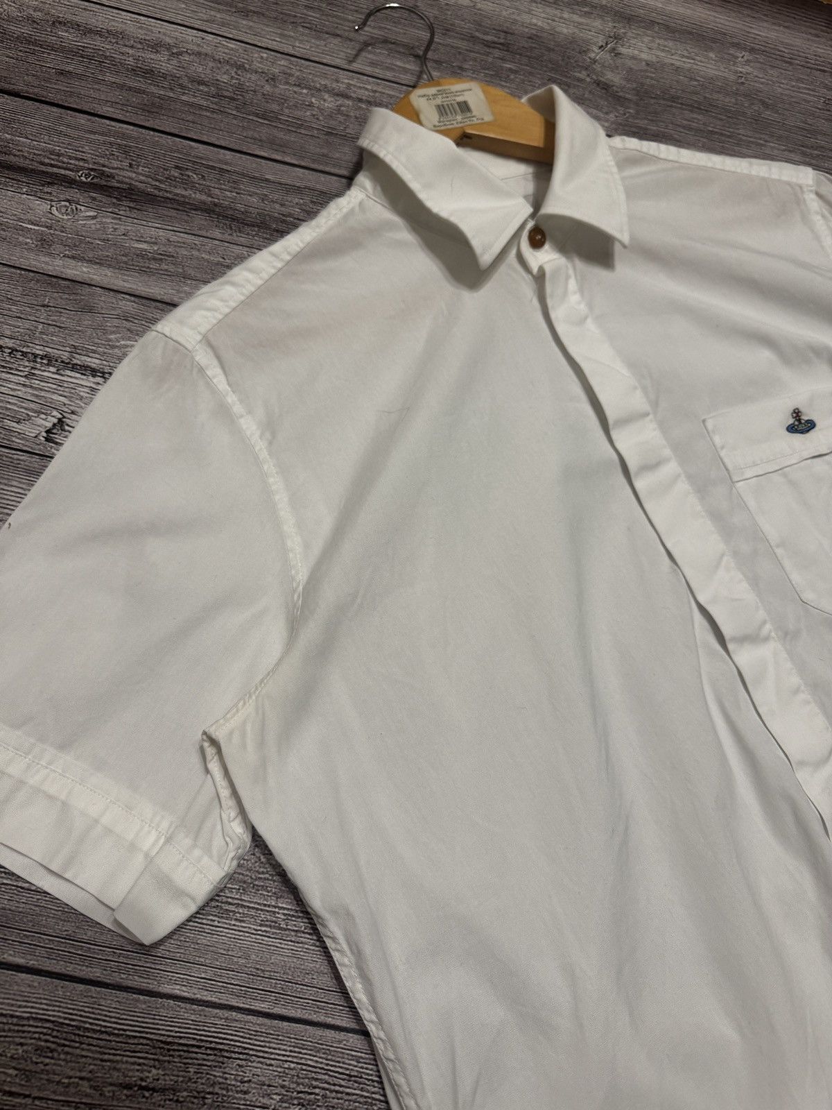 Vivienne Westwood Vivienne Westwood White Short Sleeve Button Up Shirt Orb Size US M / EU 48-50 / 2 - 3 Thumbnail
