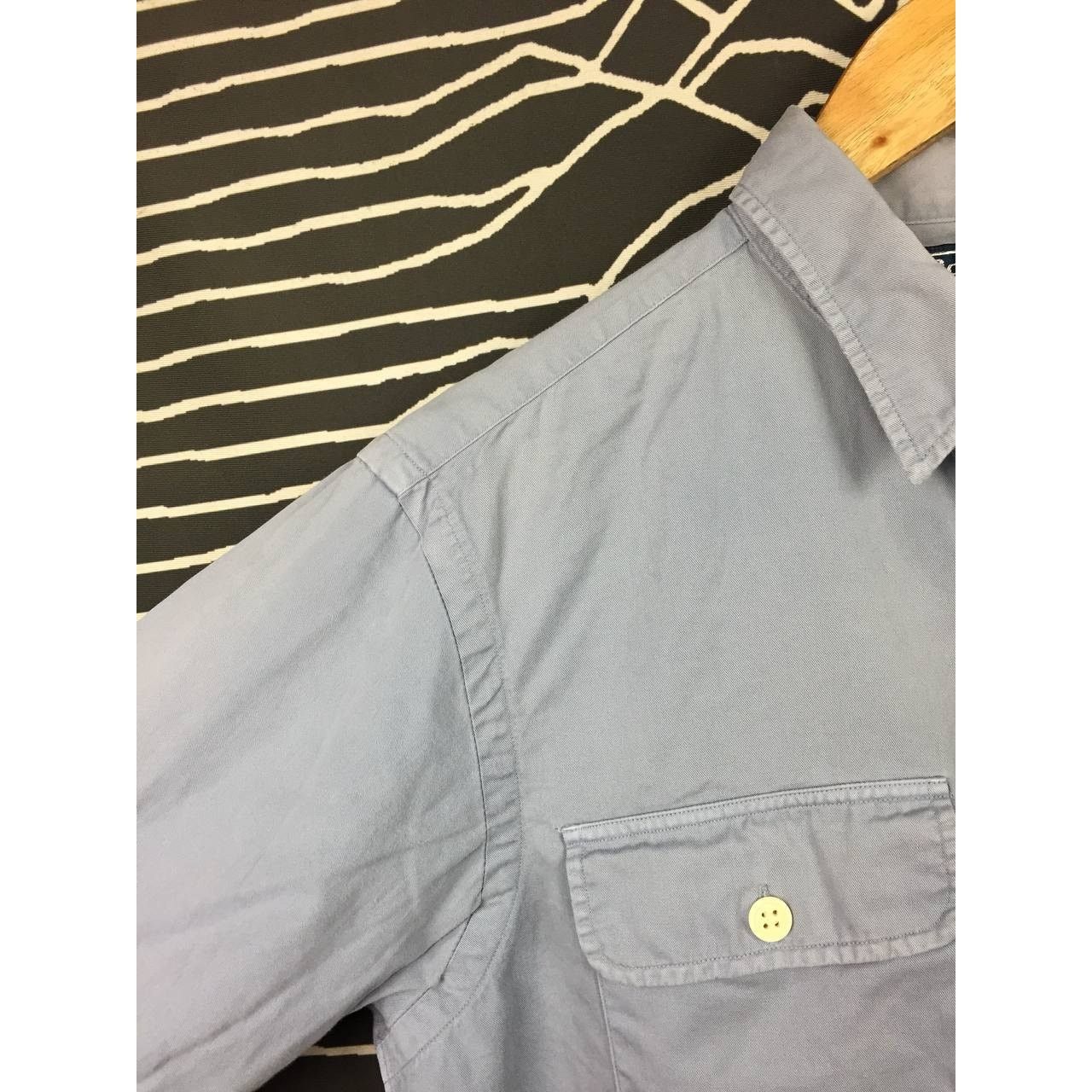 Polo Ralph Lauren × Vintage Vtg Polo Ralph Lauren Twill Pocket Western Workwear Shirt Size US L / EU 52-54 / 3 - 6 Thumbnail