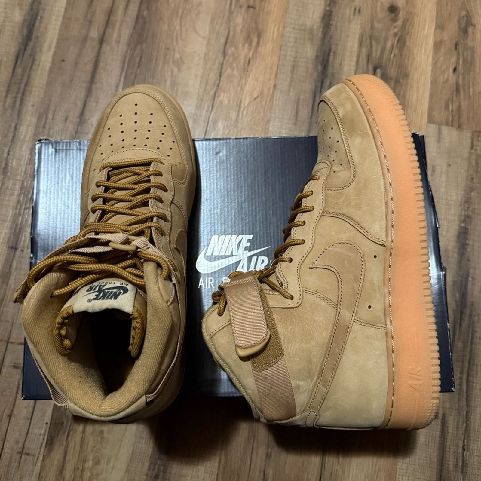 Nike 2017 Nike Air Force 1 High '07 LV8 WB 'Flax Wheat Gum' Size US 10 / EU 43 - 6 Thumbnail