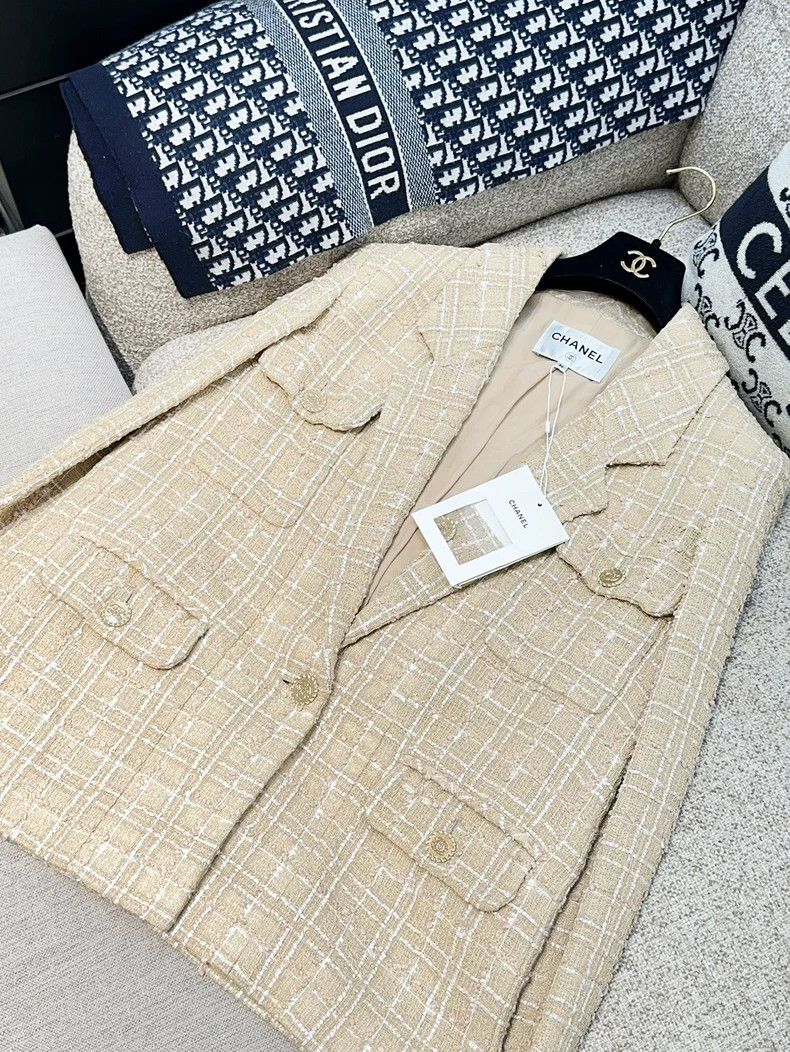 Chanel Chanel Beach series popular beige braided long-sleeved sil Size XS / US 0-2 / IT 36-38 - 2 Thumbnail