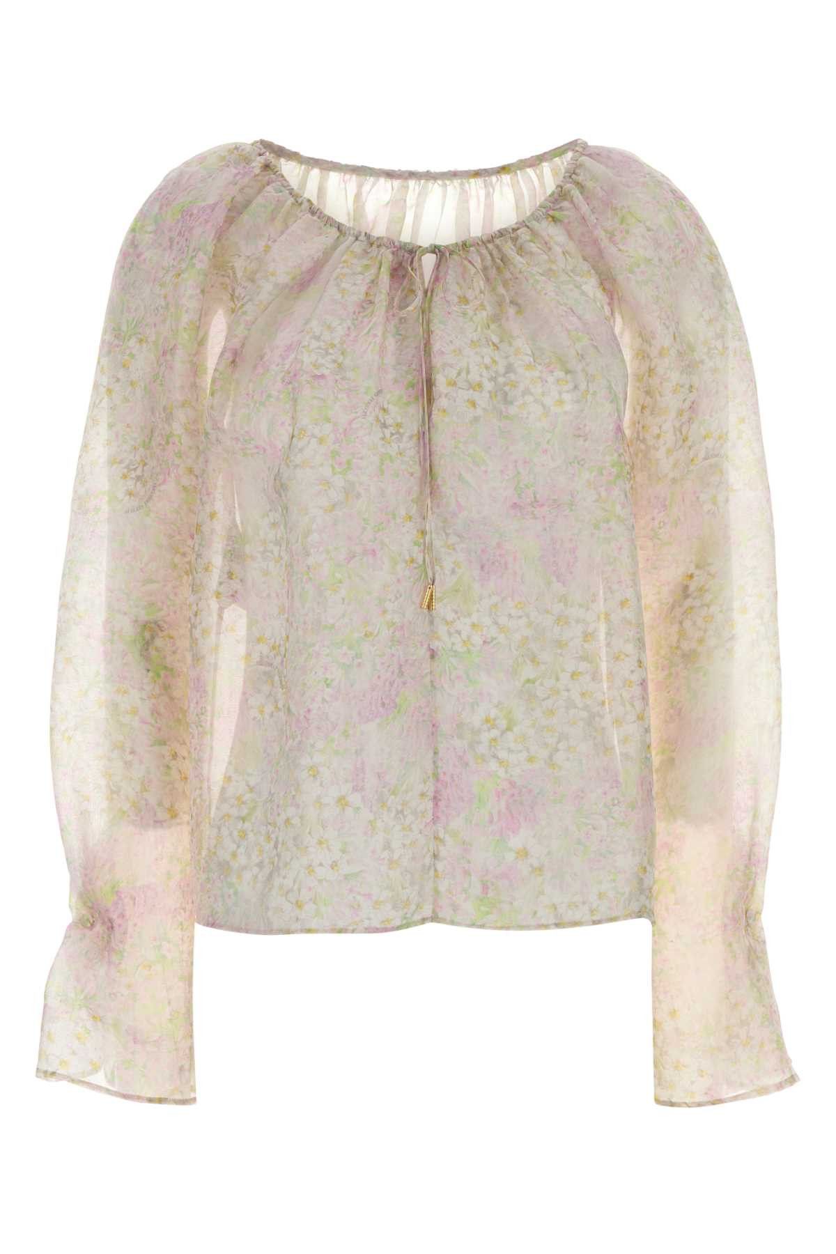 Alberta Ferretti Printed Crepe Blouse Size M / US 6-8 / IT 42-44 - 1 Thumbnail