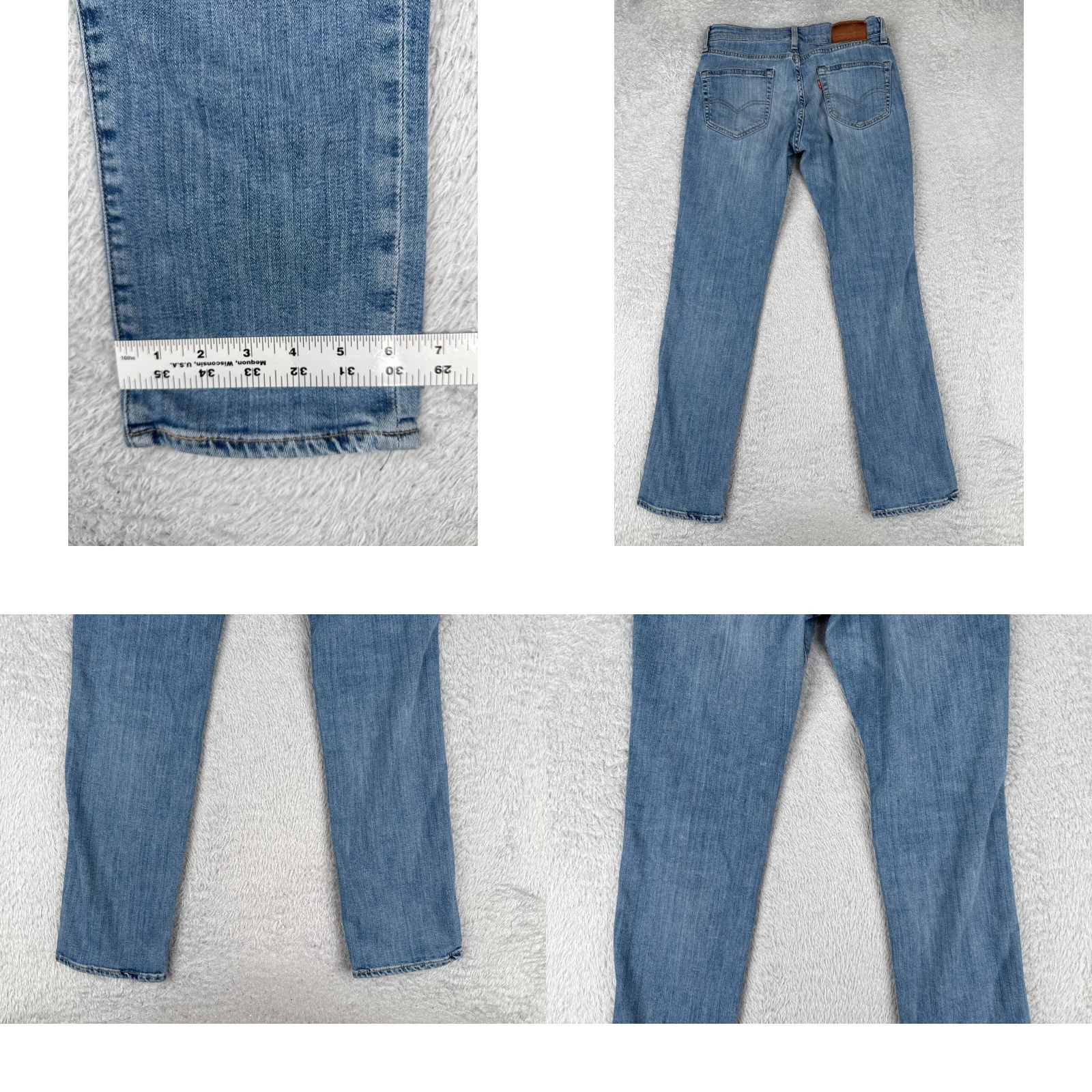 Levi's Levi's Jeans 511 Regular Adult 30 Blue Denim Zip Fly 28x29 Cotton Blend 5-Pocket Design Leather Button Vintage No Size US 30 / EU 46 - 10 Thumbnail