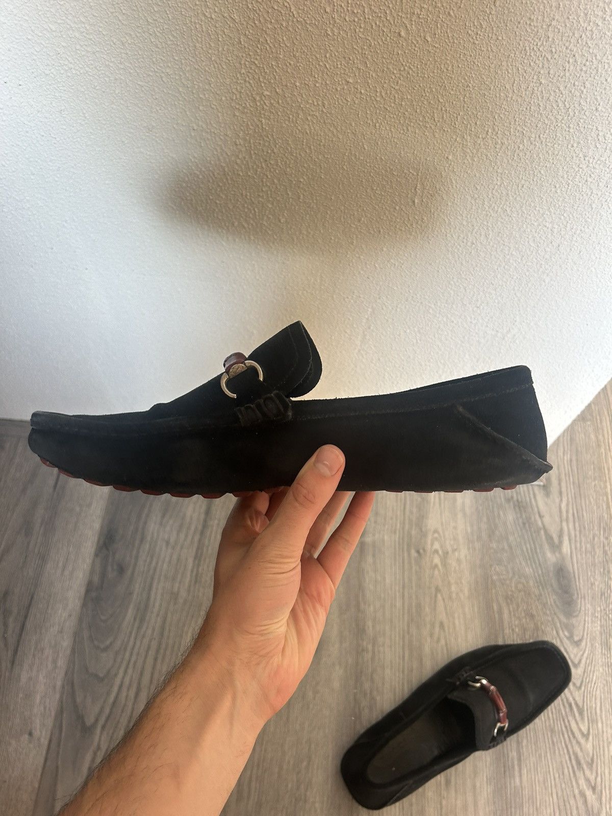 Gucci Gucci Tom Ford Era Suede Bamboo Loafers – Iconic Black Size US 11.5 / EU 44-45 - 7 Thumbnail