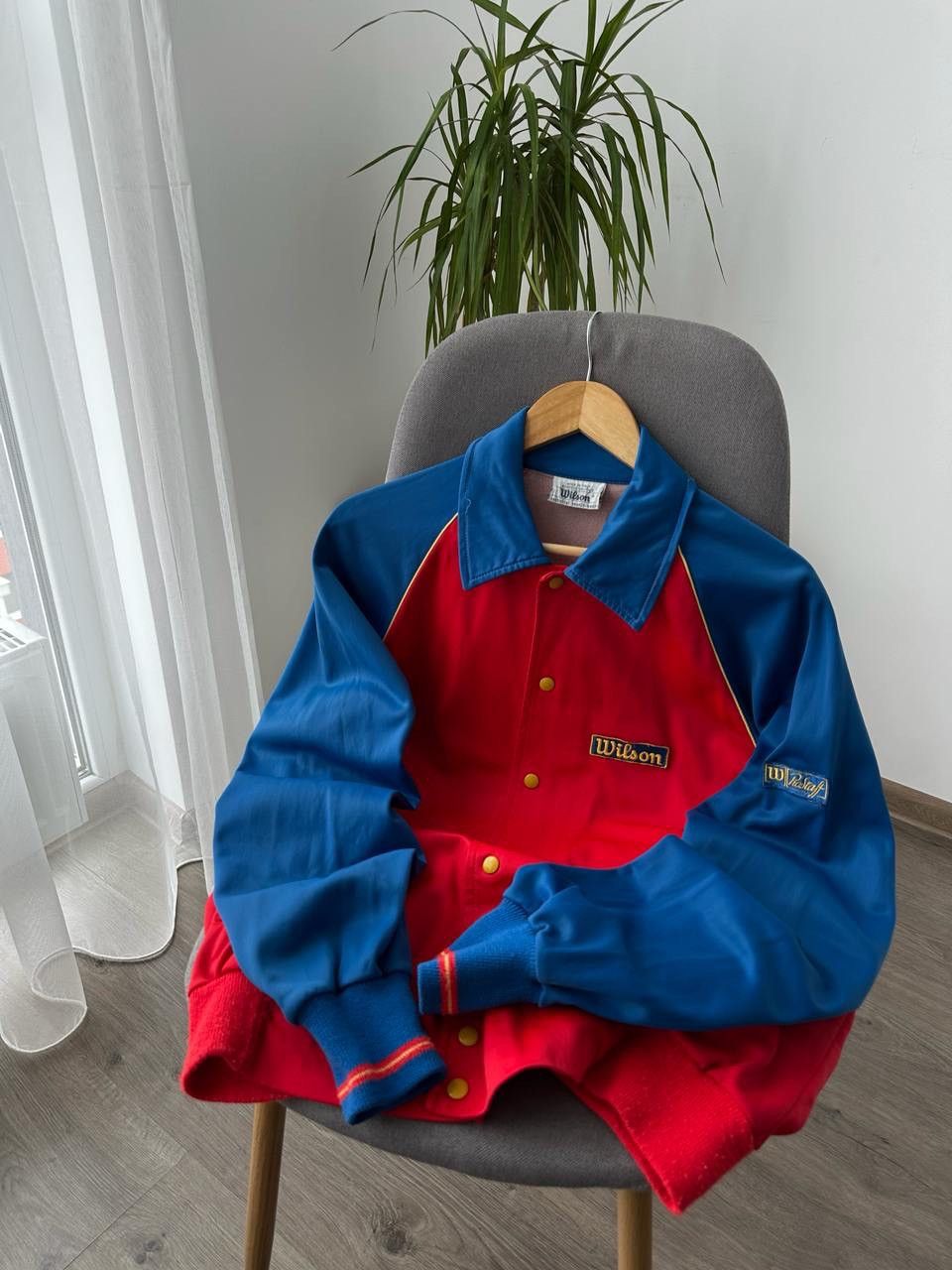 Japanese Brand × Vintage × Wilson Vintage Japanese Wilson Tennis Wear Buttons Blue Hoodie Polo Size US M / EU 48-50 / 2 - 2 Thumbnail