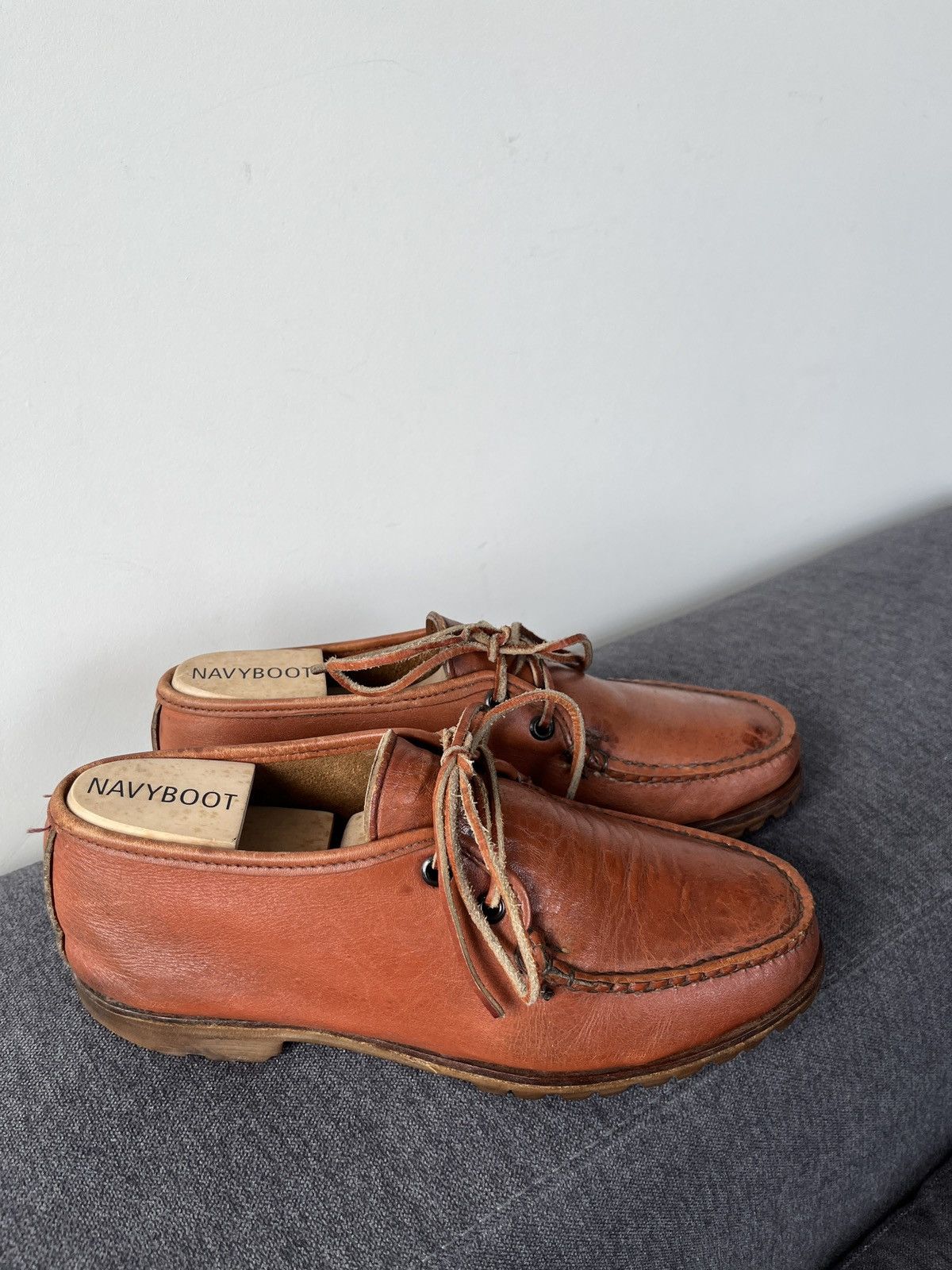 Quoddy Quoddy Handmade Leather Heritage Canoe Moccasins Boots Size US 7 / EU 40 - 13 Thumbnail