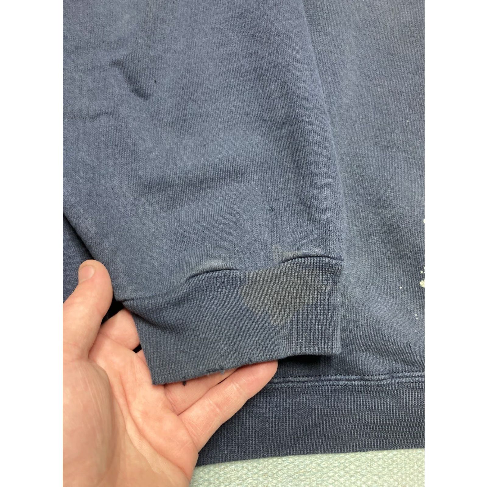 Vintage VINTAGE Sweatshirt Crewneck University Michigan Wolverines Distressed XL Men Blue Pullover Shirt Size US XL / EU 56 / 4 - 6 Thumbnail