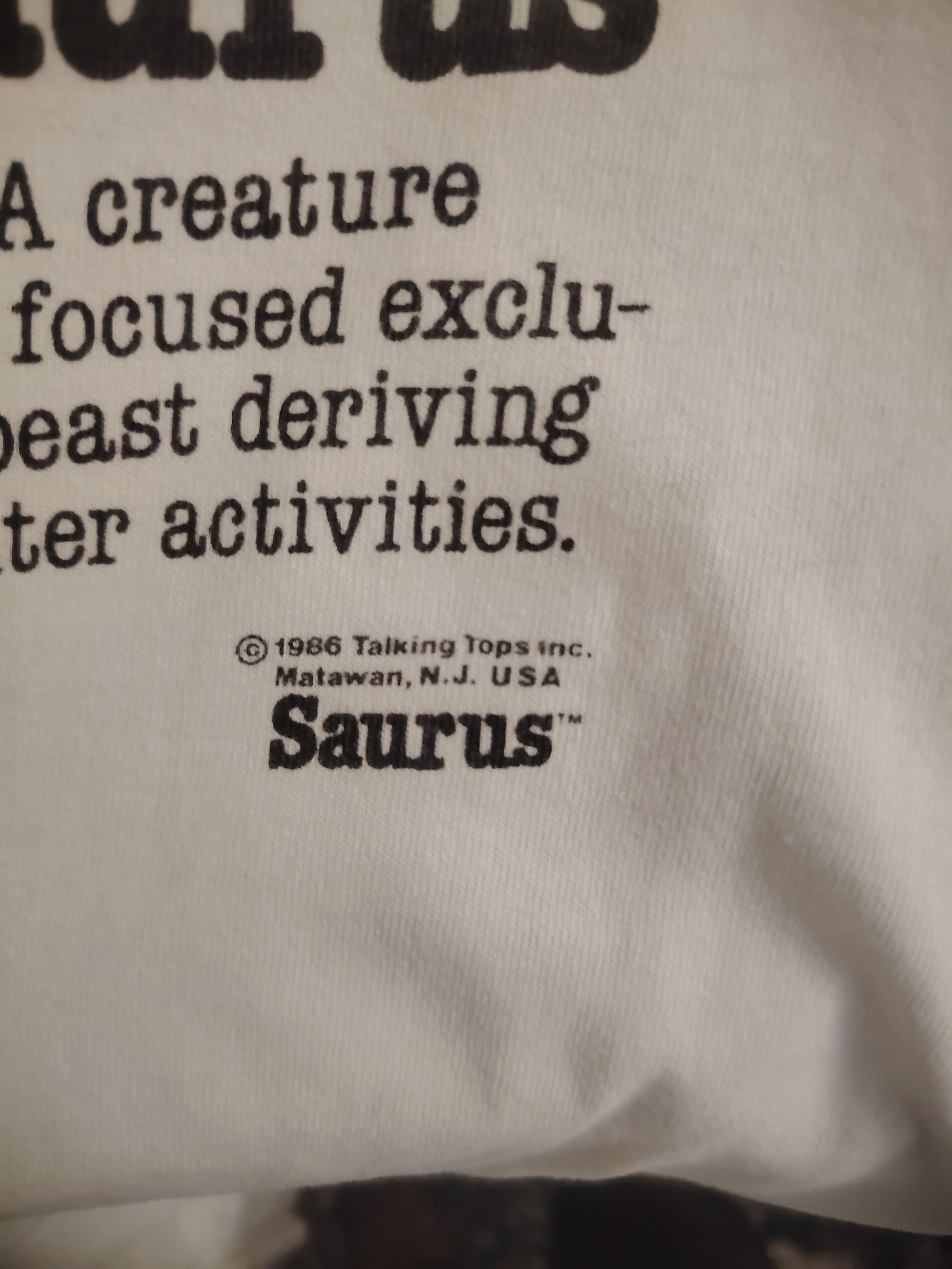 Fruit Of The Loom VINTAGE COMPUTERSAURUS T SHIRT Size US M / EU 48-50 / 2 - 2 Thumbnail